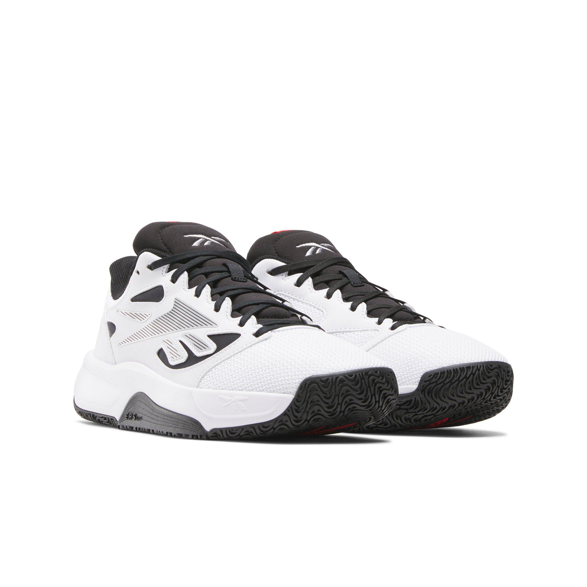 Reebok Engine LT "Ftwr White/Black/Energy Red" Men's Basketball Shoe - WHITE/BLACK/RED Thumbnail View 2