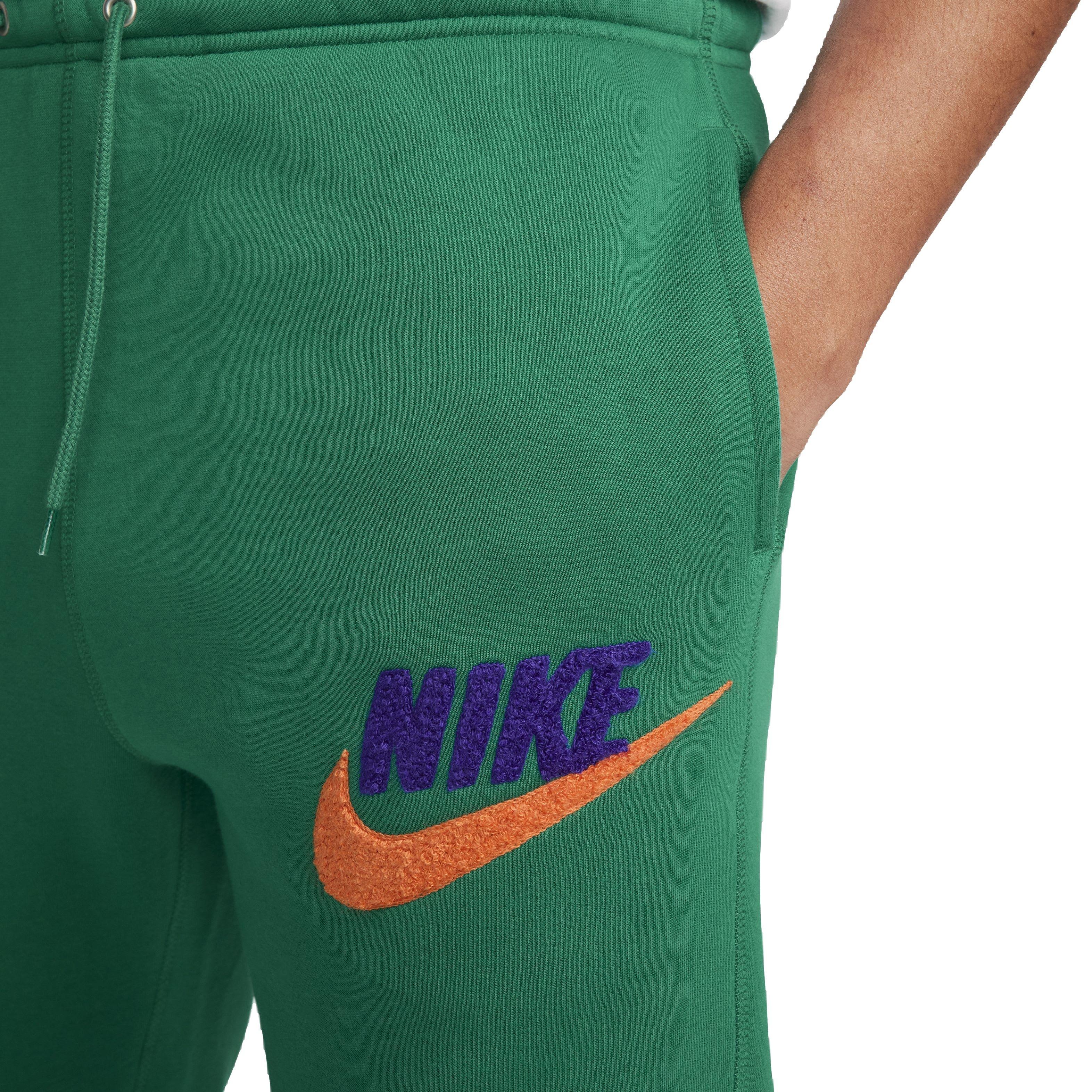 Nike Men's Club Fleece Joggers - GREEN Thumbnail View 3