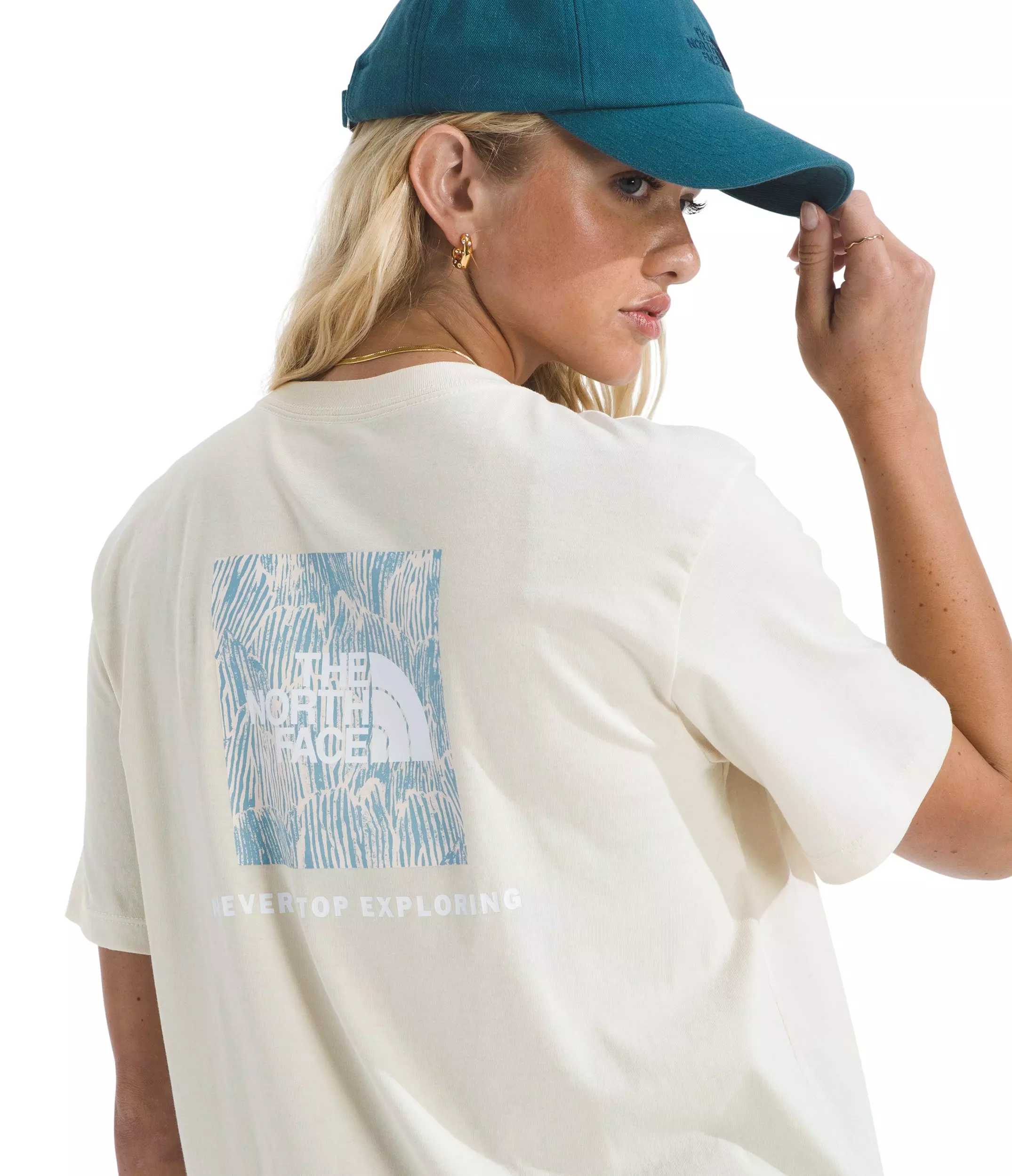 The North Face Women’s Evolution Box NSE Fill Short-Sleeve Graphic Tee -White - WHITE