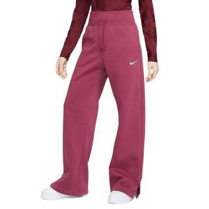 Nike Women's Sportswear Slit Hem Pants - Maroon - Hibbett