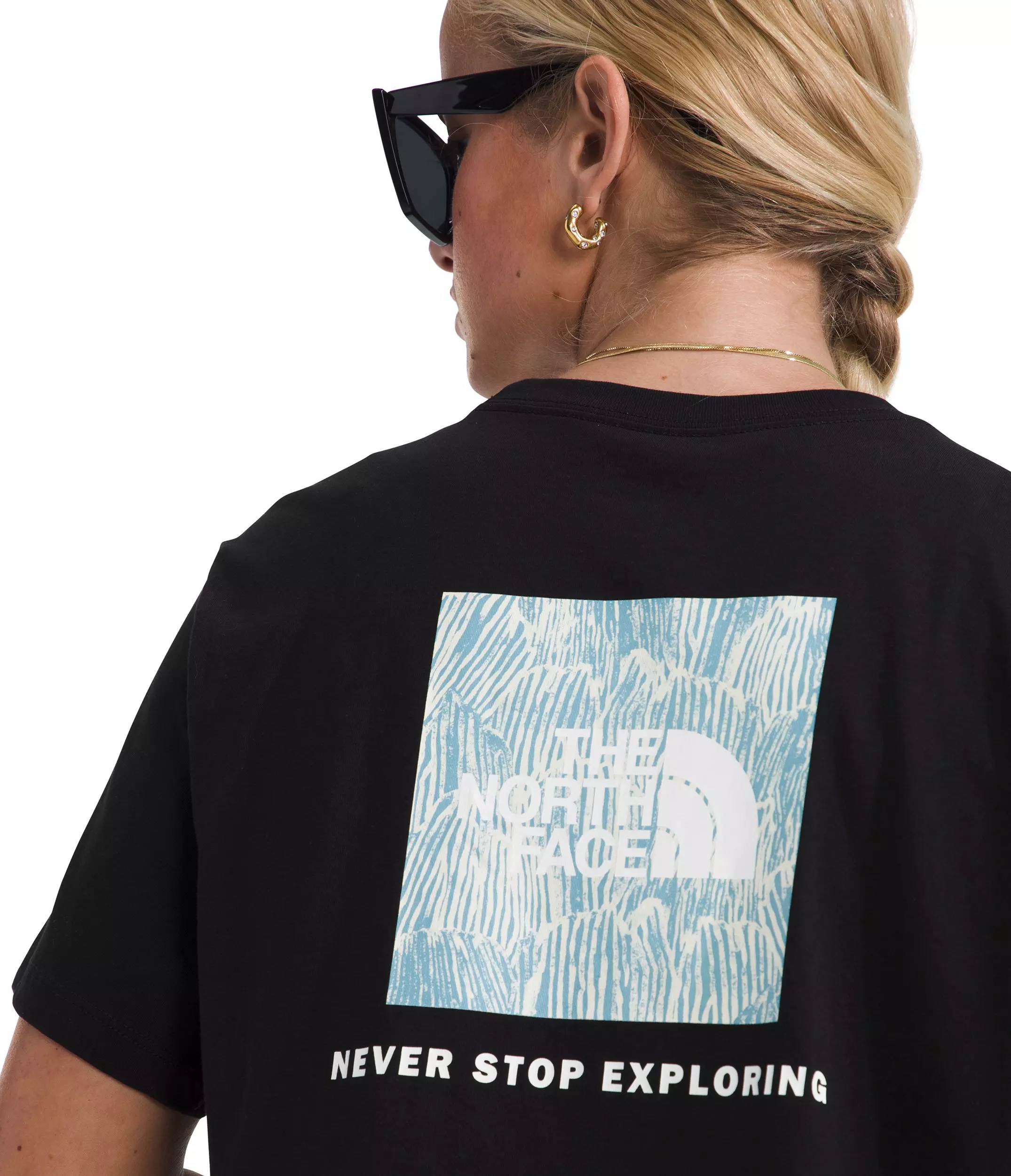 The North Face Women’s Evolution Box NSE Fill Short-Sleeve Graphic Tee -Black - BLACK