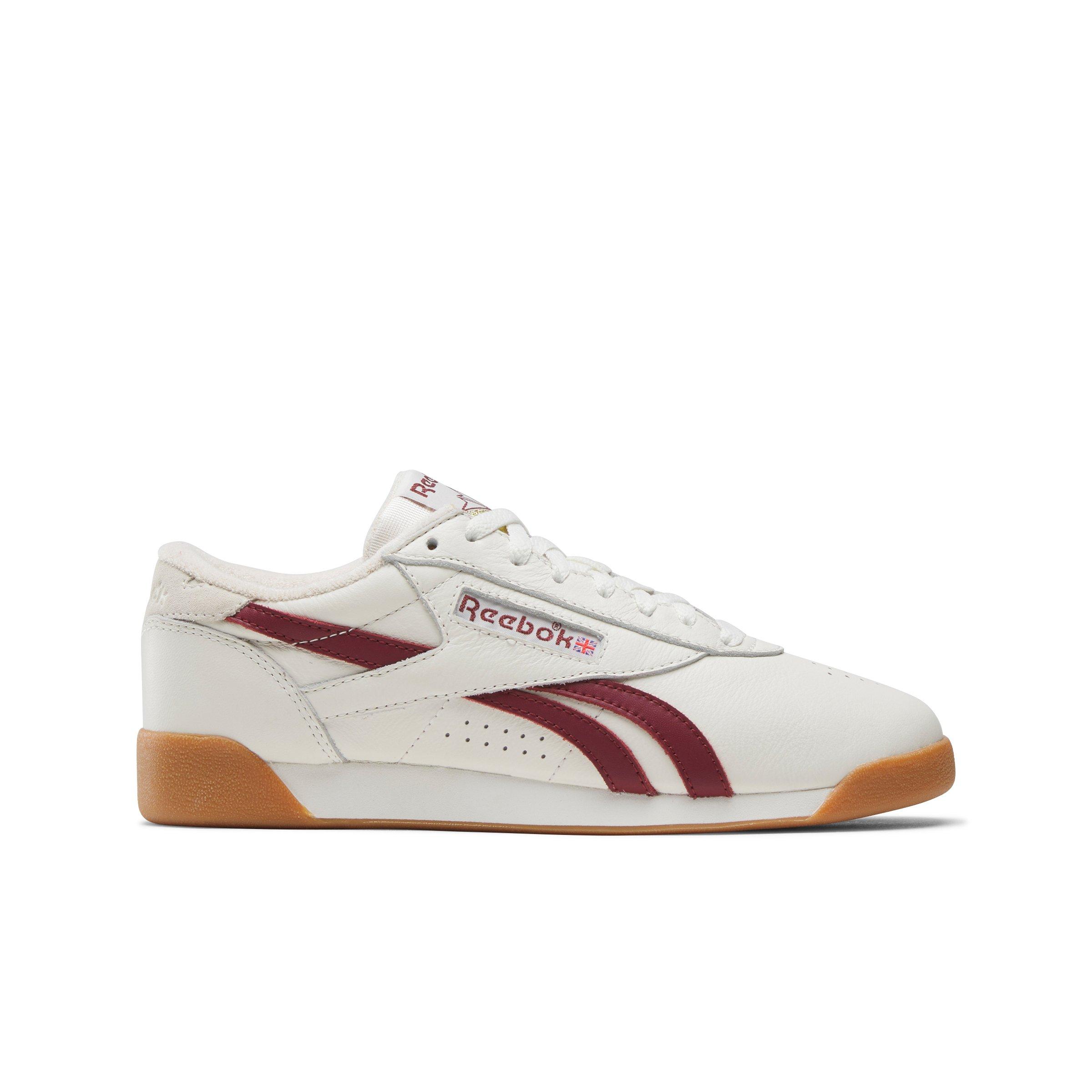 Reebok Freestyle Lo "Chalk/Maroon/Gum" Women's Shoe - CHALK/MAROON/GUM Thumbnail View 1