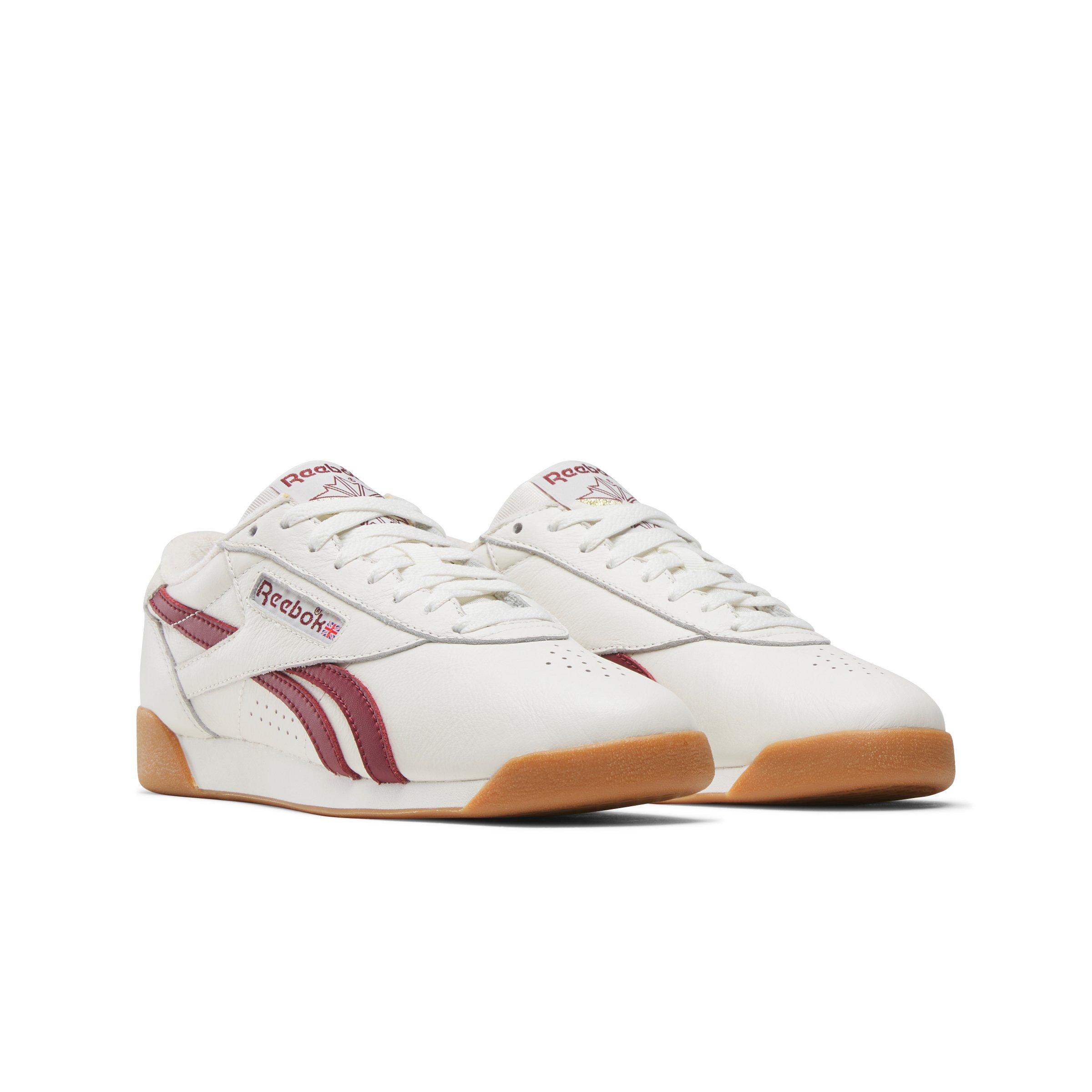 Reebok Freestyle Lo "Chalk/Maroon/Gum" Women's Shoe - CHALK/MAROON/GUM Thumbnail View 2
