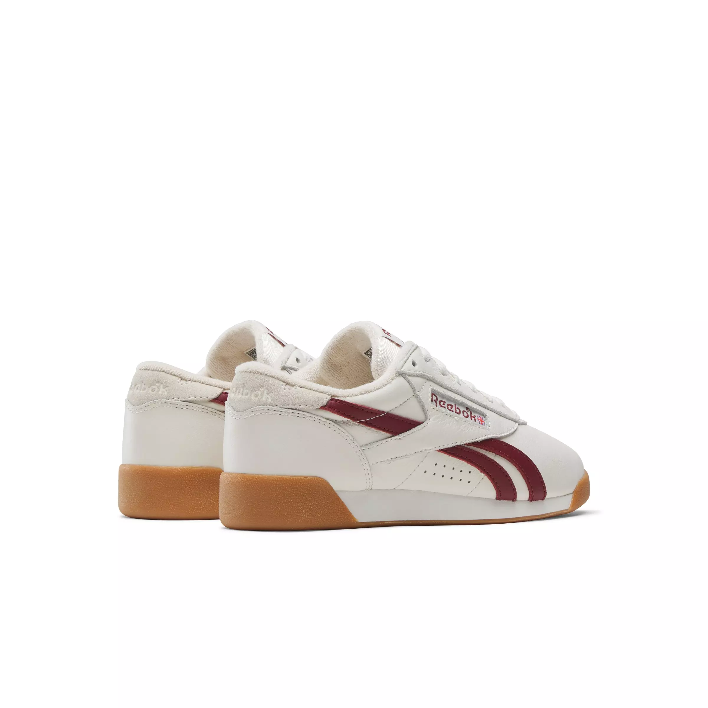 Reebok Freestyle Lo "Chalk/Maroon/Gum" Women's Shoe - CHALK/MAROON/GUM