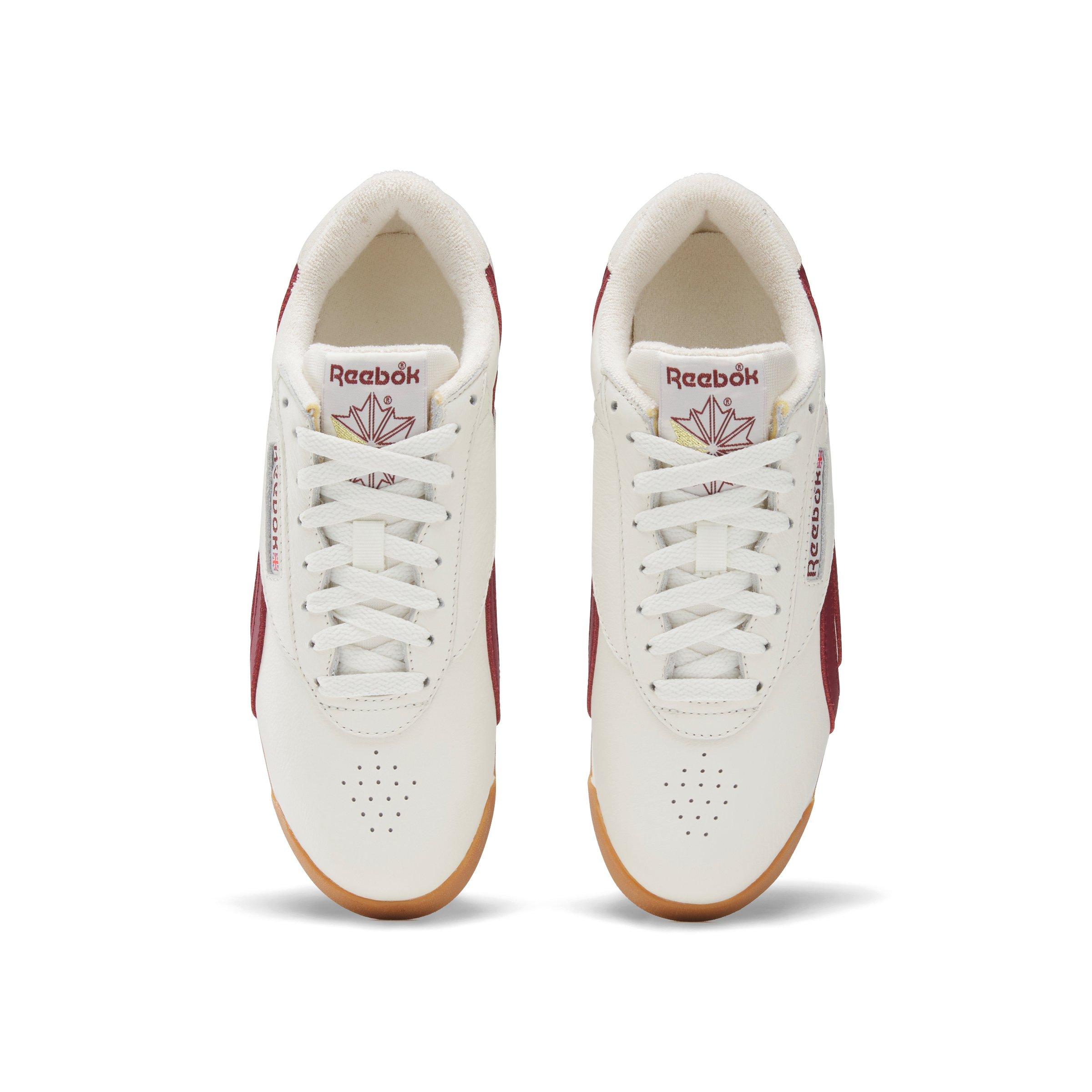 Reebok Freestyle Lo "Chalk/Maroon/Gum" Women's Shoe - CHALK/MAROON/GUM Thumbnail View 4