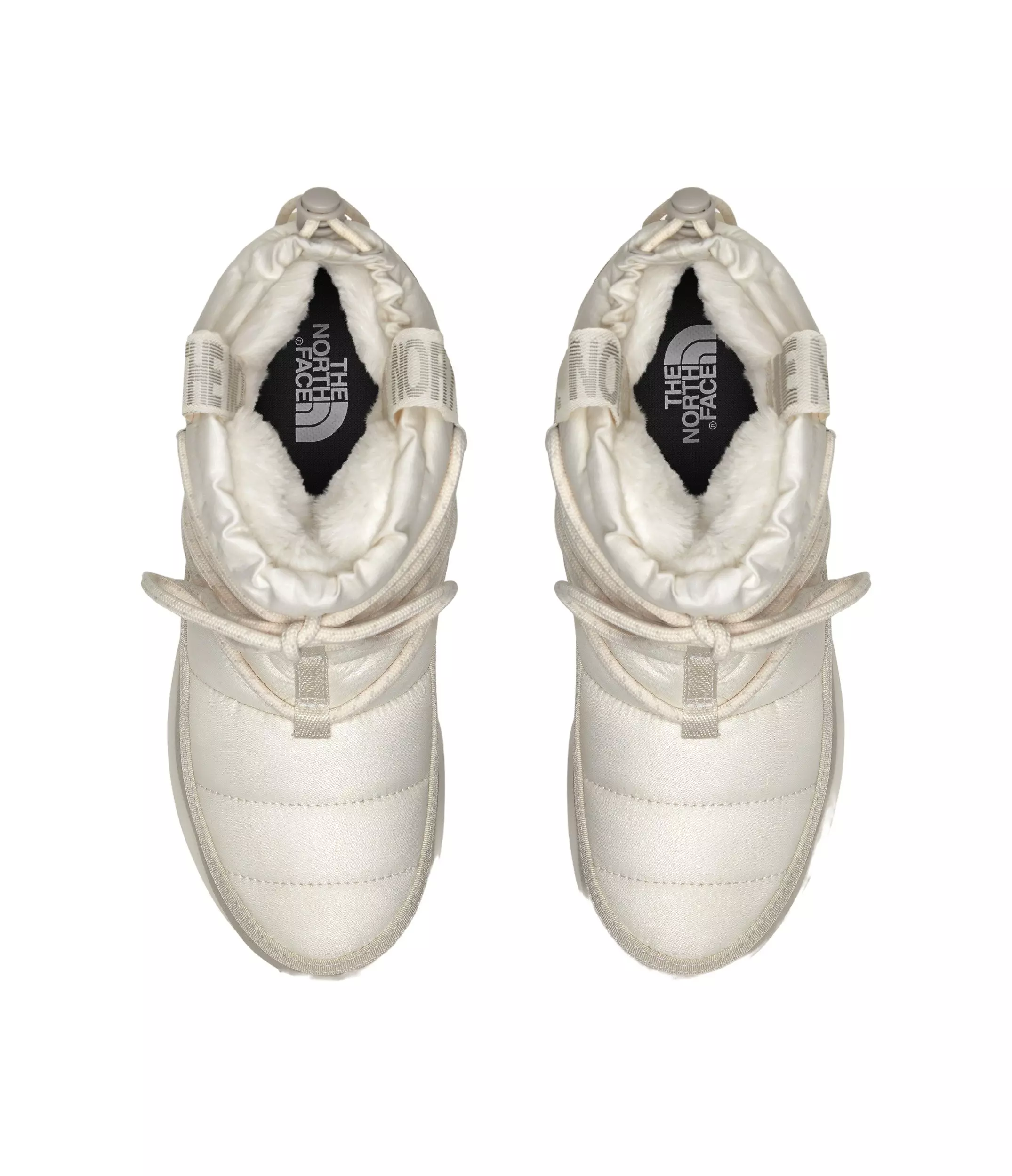 The North Face Thermoball Lace Up "White/Silver" Women's Waterproof Boot - WHITE/SILVER