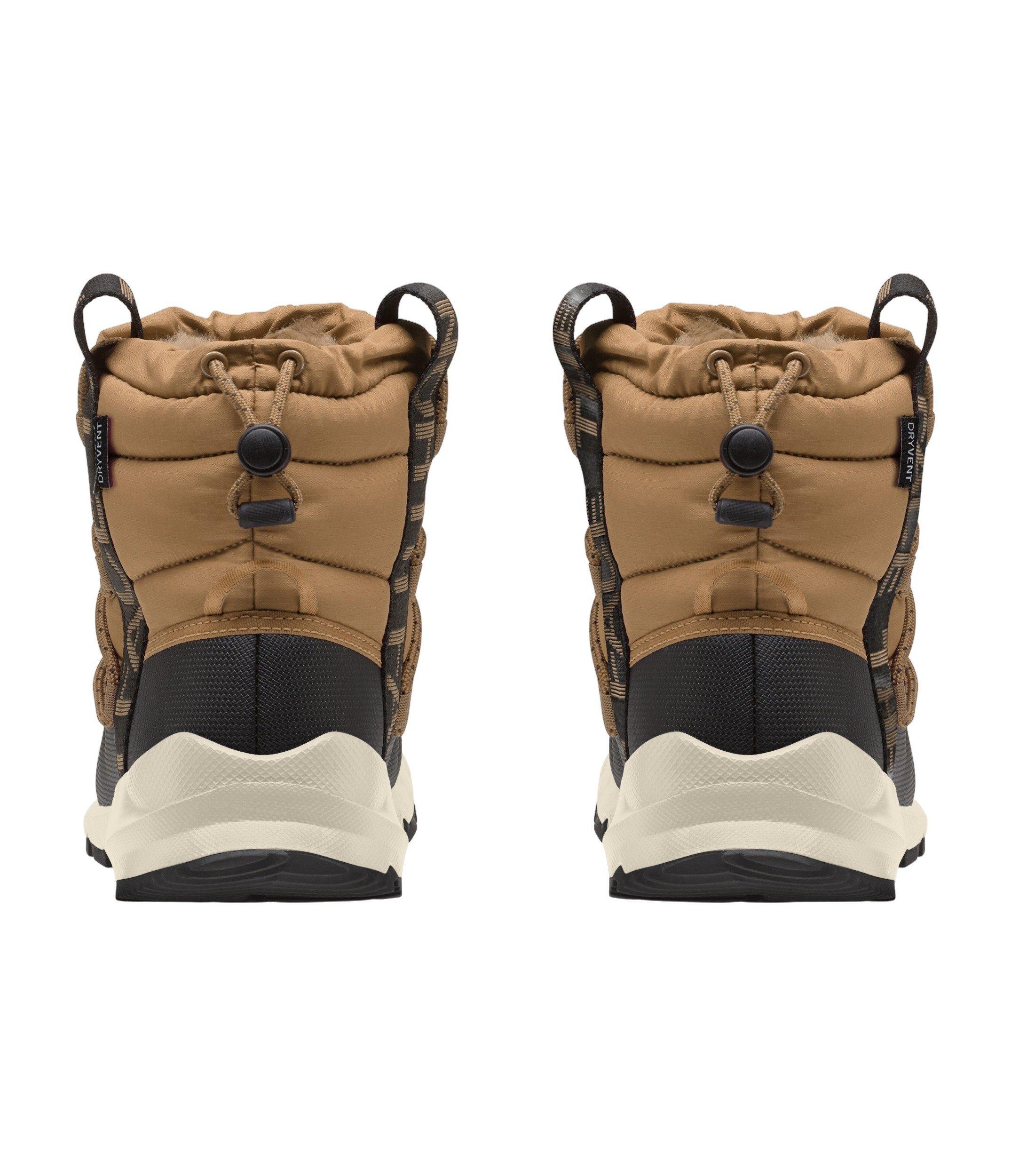 The North Face Thermoball Lace Up "Brown/Black/Beige" Women's Waterproof Boot - BROWN/BLACK/BEIGE Thumbnail View 2