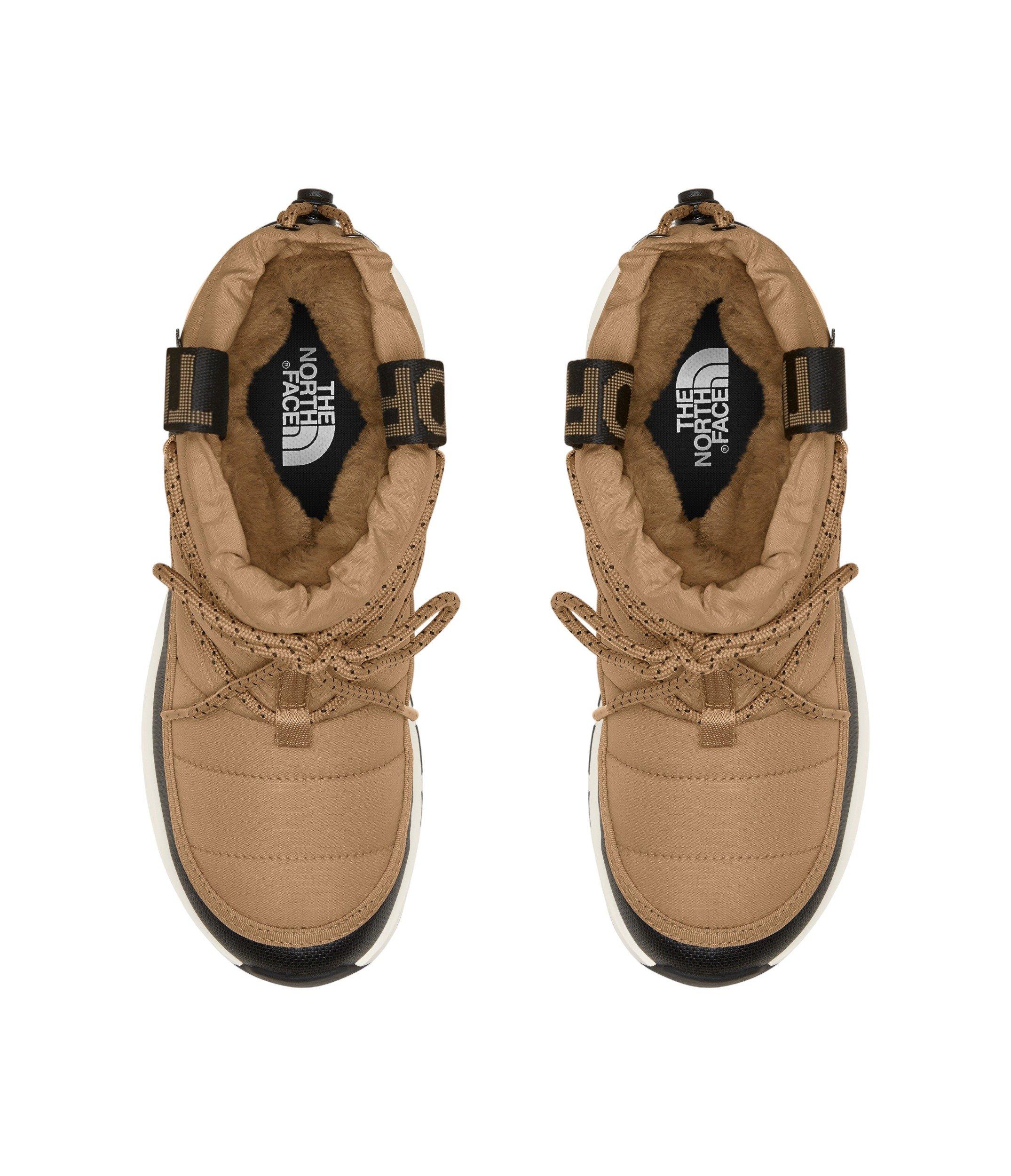 The North Face Thermoball Lace Up "Brown/Black/Beige" Women's Waterproof Boot - BROWN/BLACK/BEIGE Thumbnail View 3