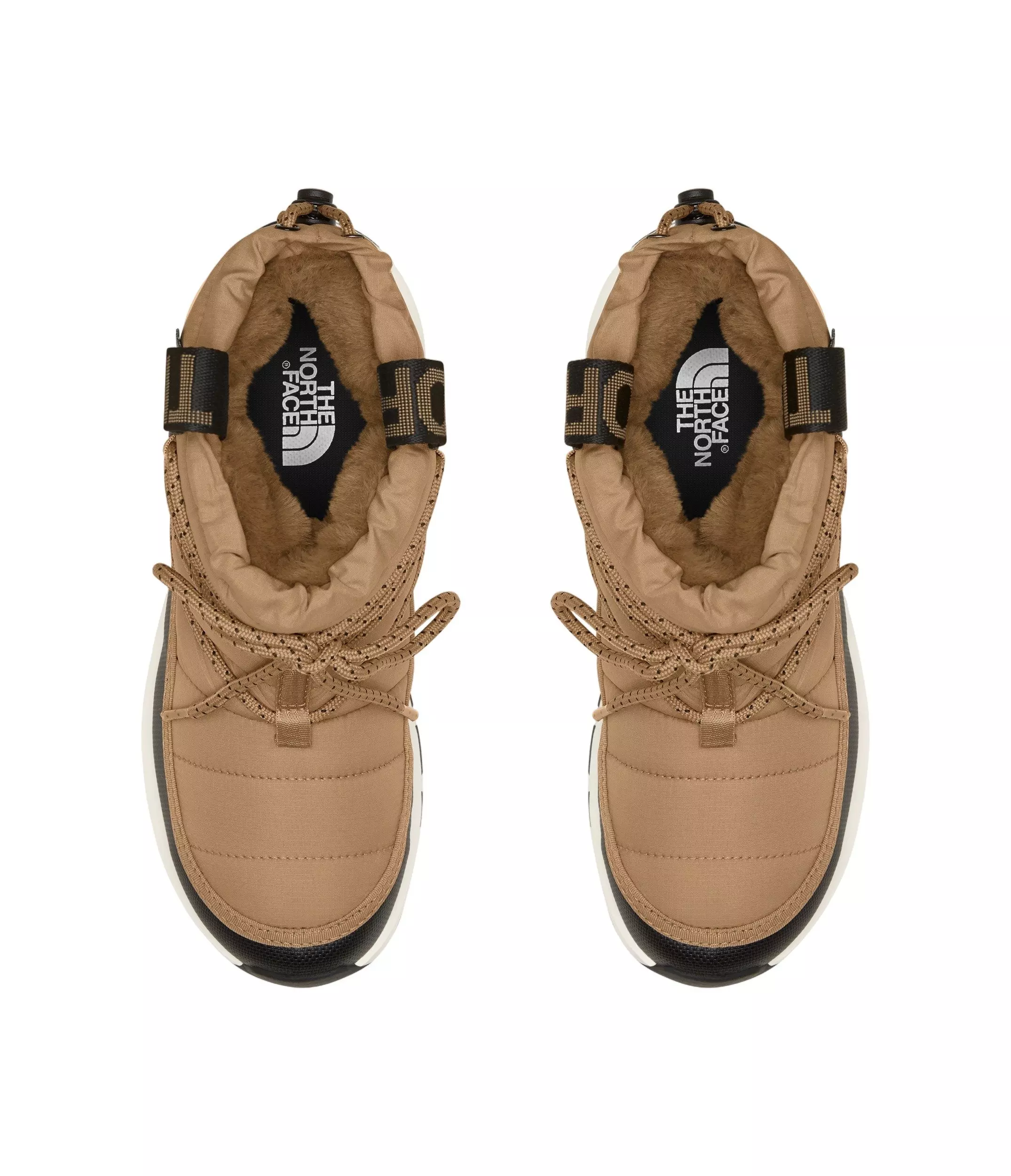 The North Face Thermoball Lace Up "Brown/Black/Beige" Women's Waterproof Boot - BROWN/BLACK/BEIGE