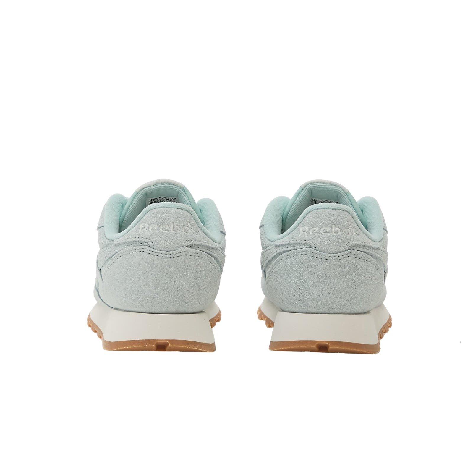 Reebok Classic Leather "Tranquil Teal/Chalk/Gum" Women's Shoe - TEAL/WHITE/BROWN Thumbnail View 4