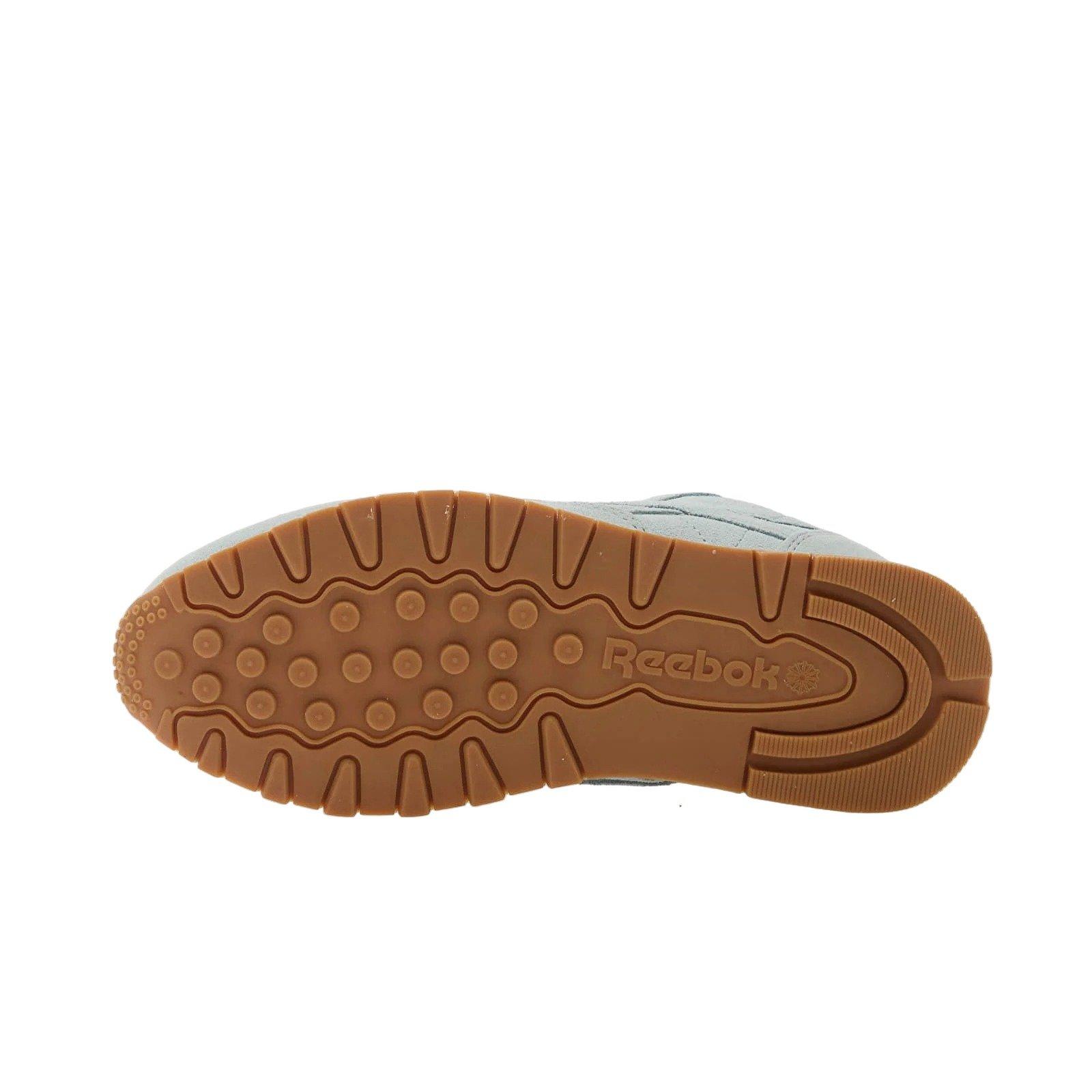 Reebok Classic Leather "Tranquil Teal/Chalk/Gum" Women's Shoe - TEAL/WHITE/BROWN Thumbnail View 6