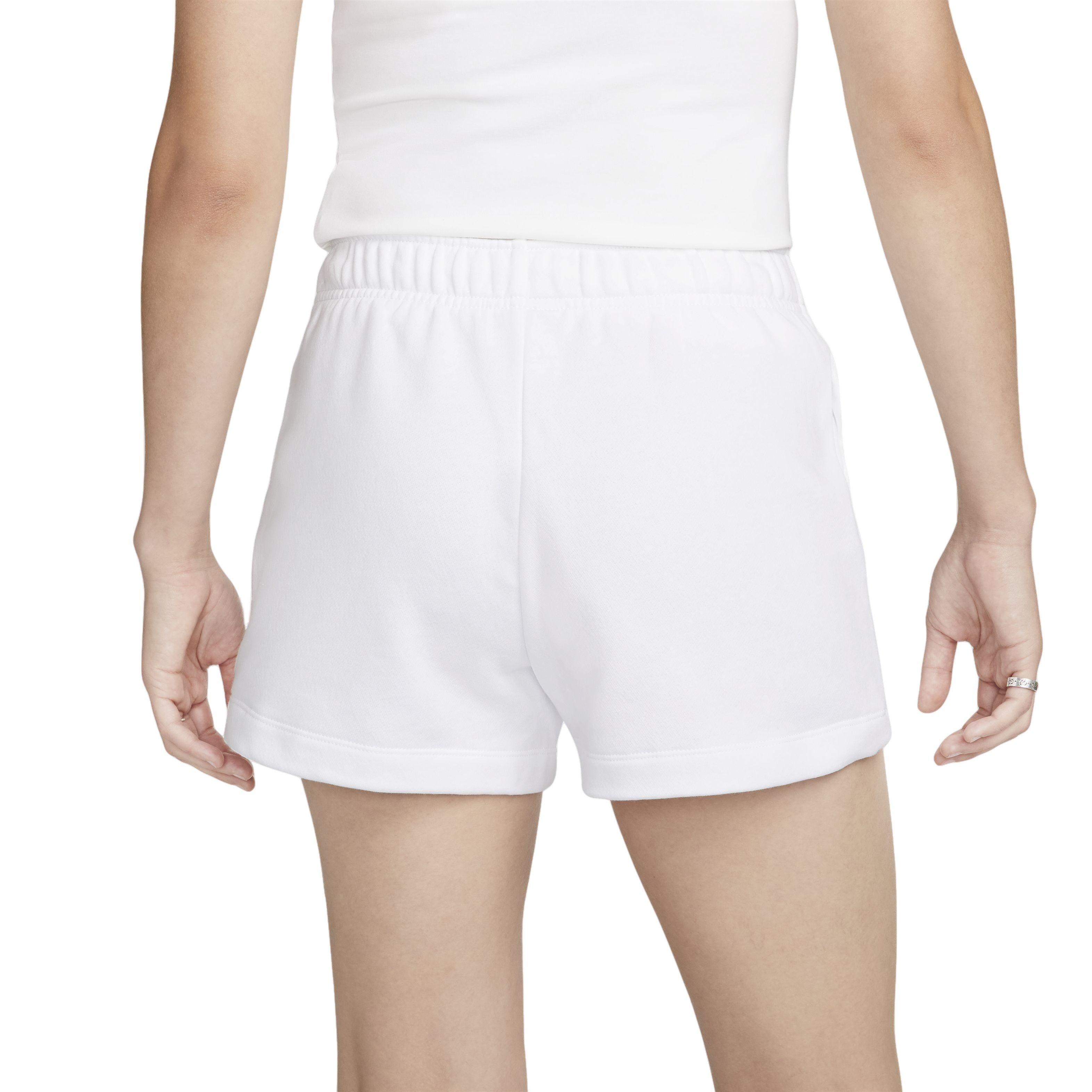 Nike Women's Sportswear Essentials Mid-Rise Club Fleece Short - PINK Thumbnail View 3