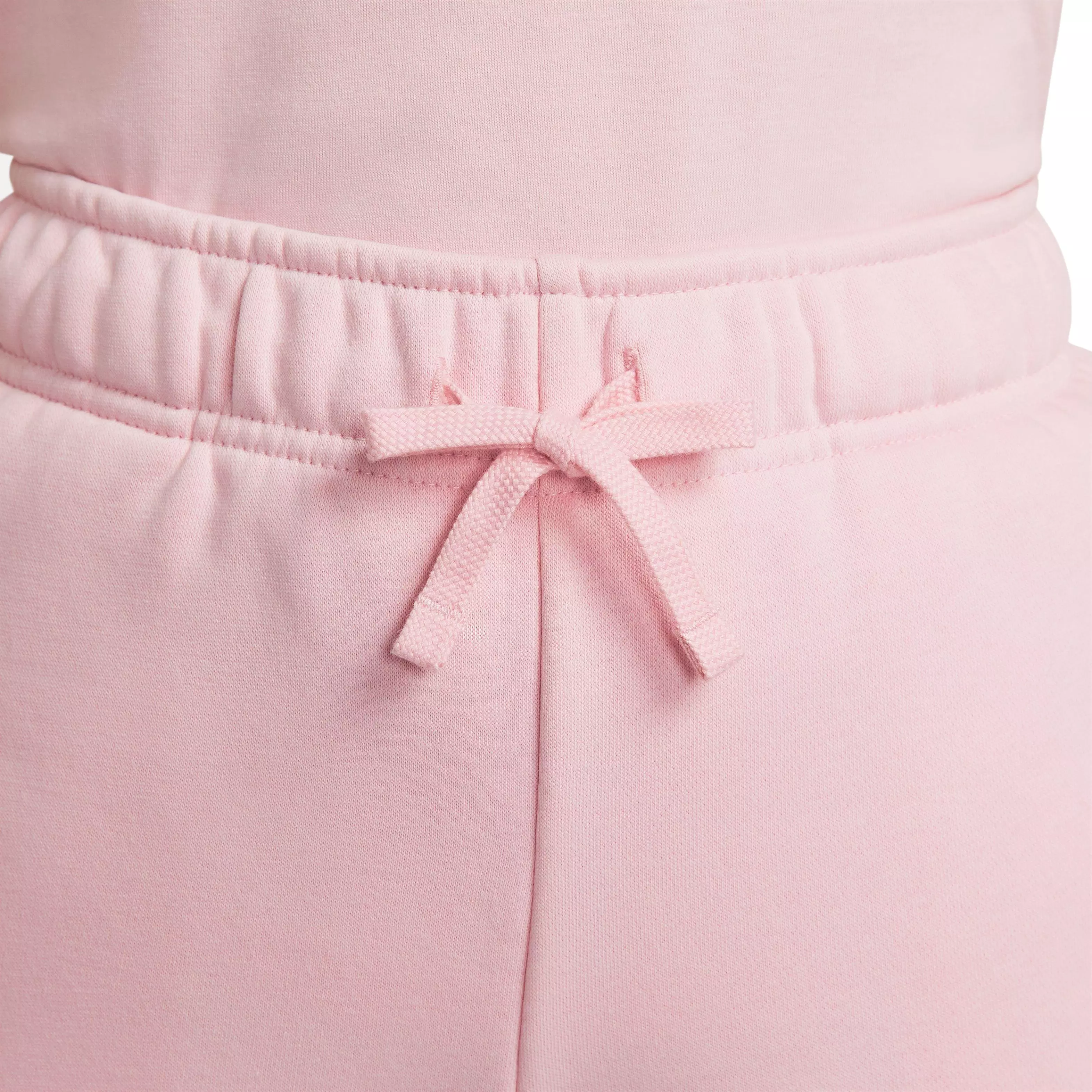 Nike Women's Sportswear Essentials Mid-Rise Club Fleece Short - PINK