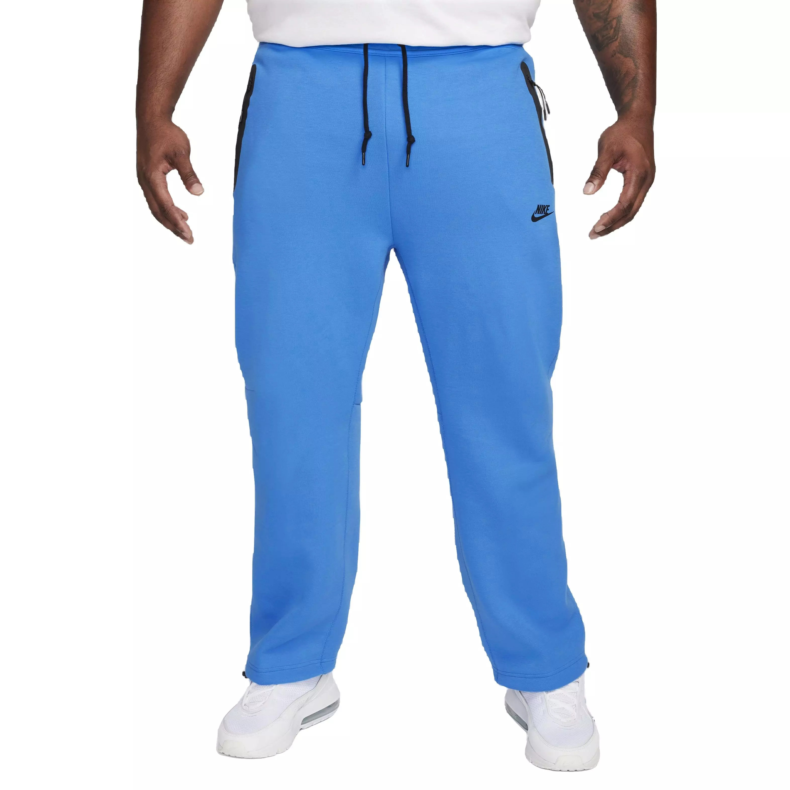 Nike Men's Sportswear Tech Fleece Open-Hem Sweatpants - BLUE