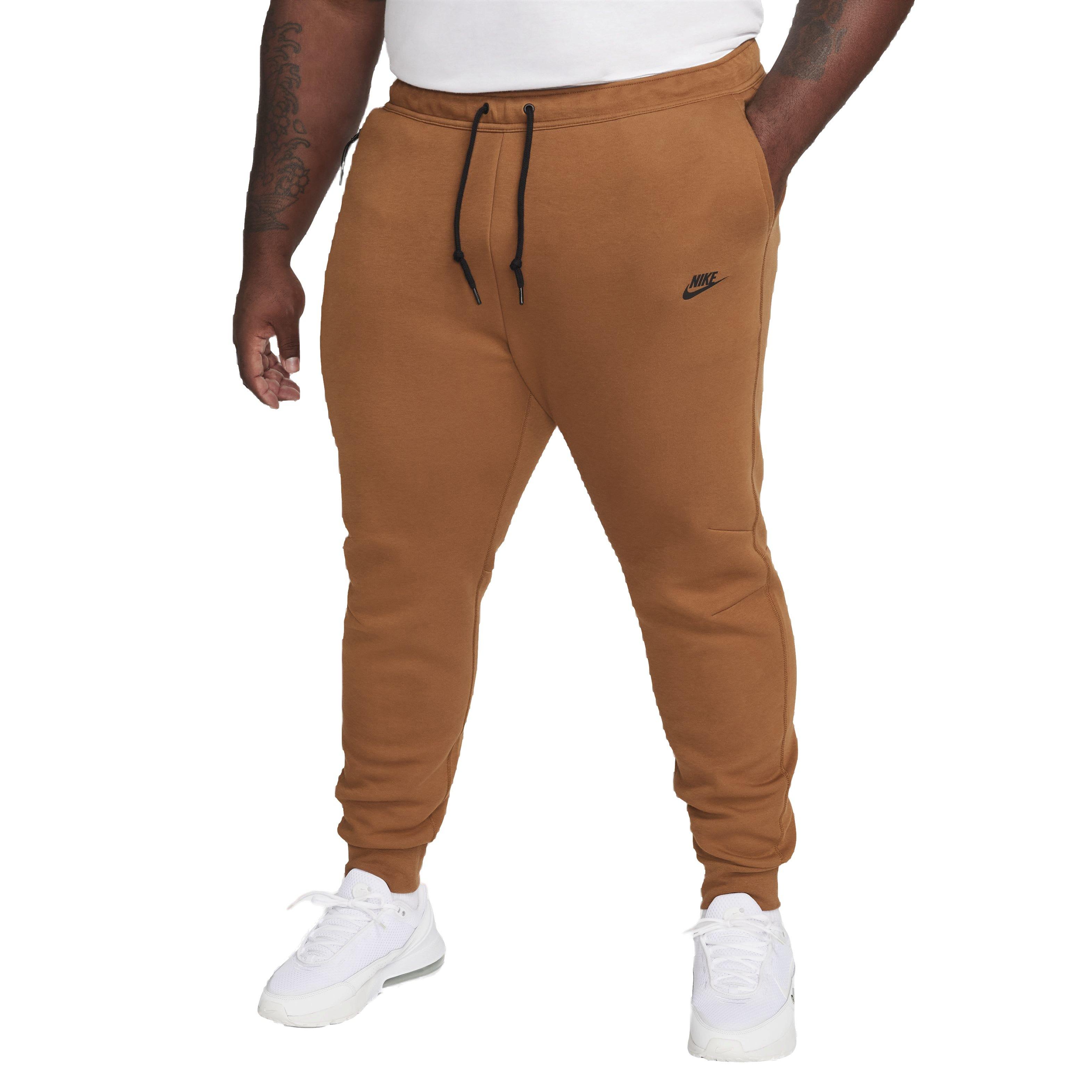 Nike Men's Sportswear Tech Fleece Joggers - TAN Thumbnail View 1