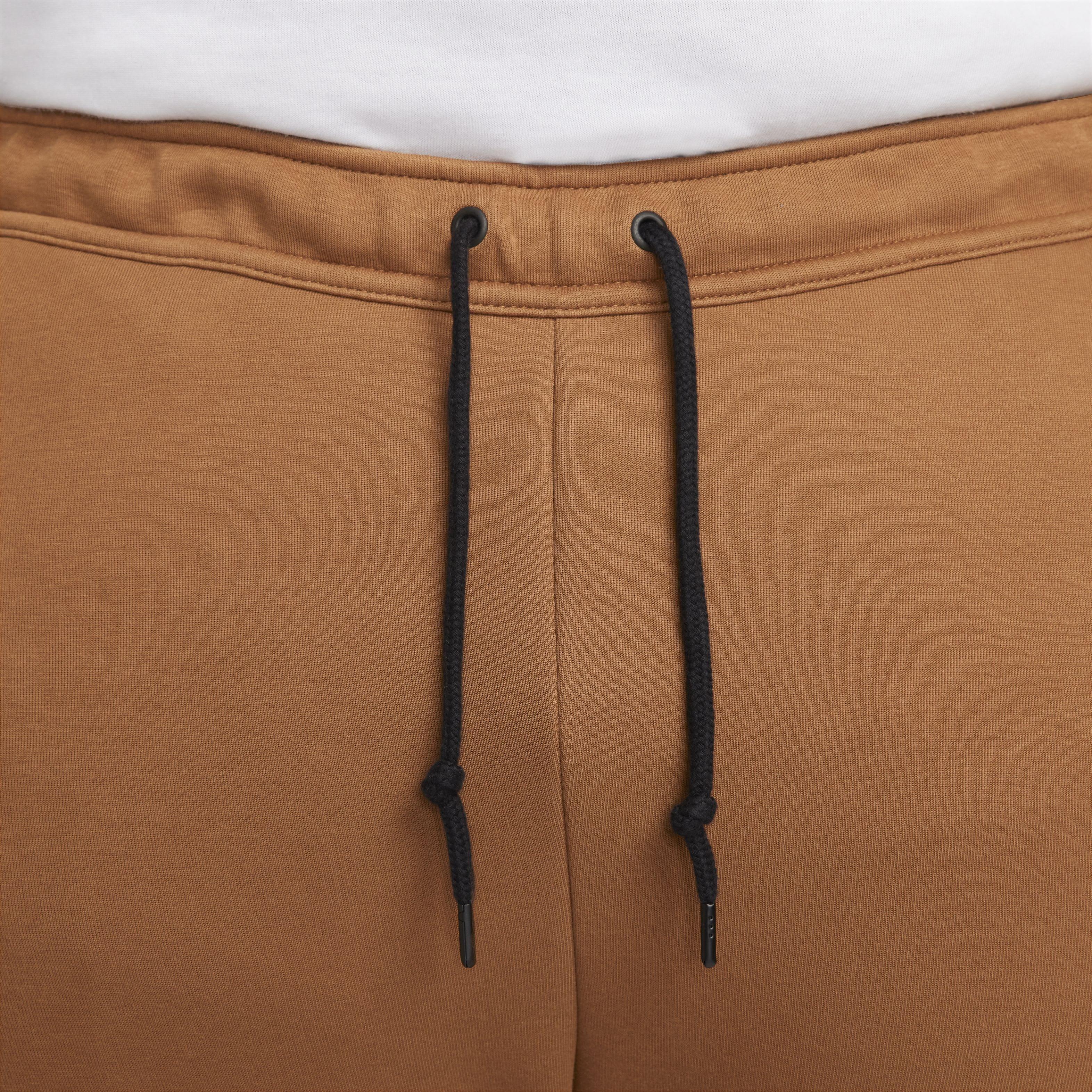 Nike Men's Sportswear Tech Fleece Joggers - TAN Thumbnail View 3