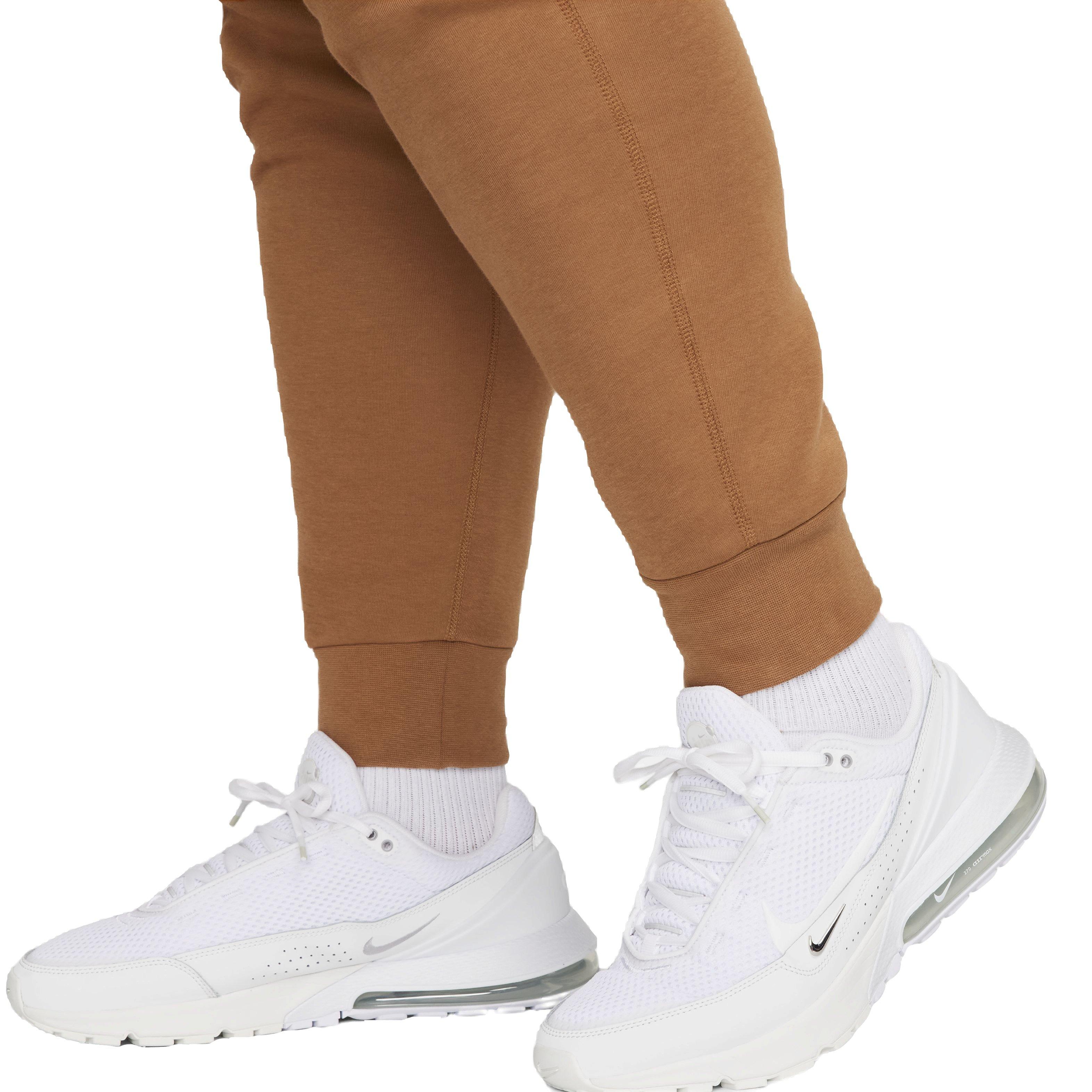 Nike Men's Sportswear Tech Fleece Joggers - TAN Thumbnail View 8