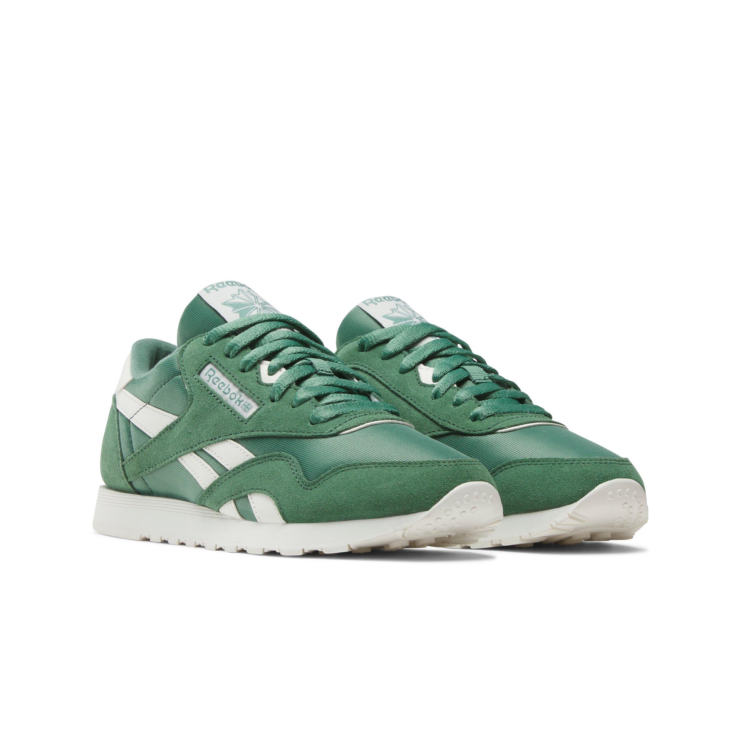 Reebok Classic Nylon "Field Green/Field Green/Chalk" Women's Shoe - GREEN/GREEN/CHALK Thumbnail View 2