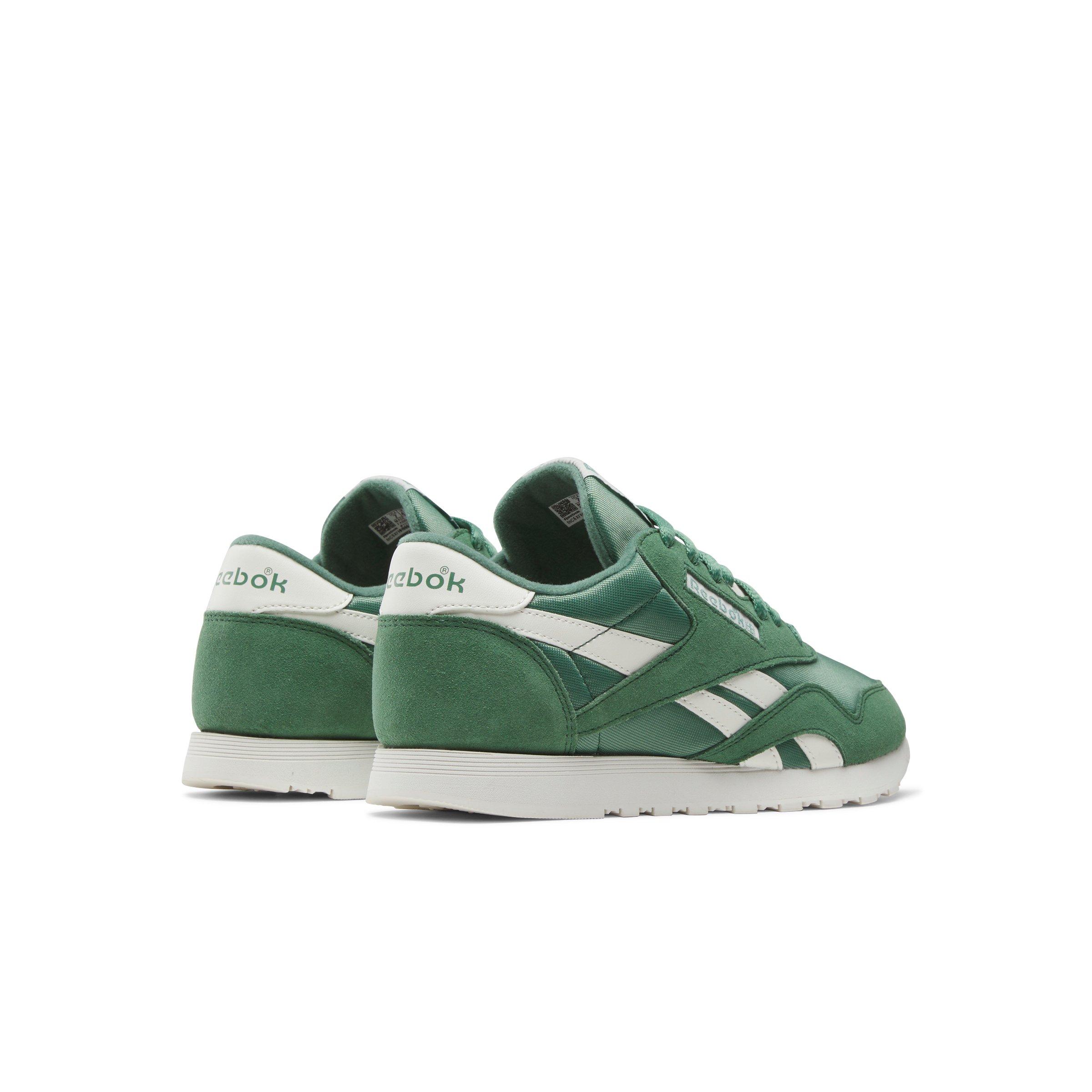 Reebok Classic Nylon "Field Green/Field Green/Chalk" Women's Shoe - GREEN/GREEN/CHALK Thumbnail View 3