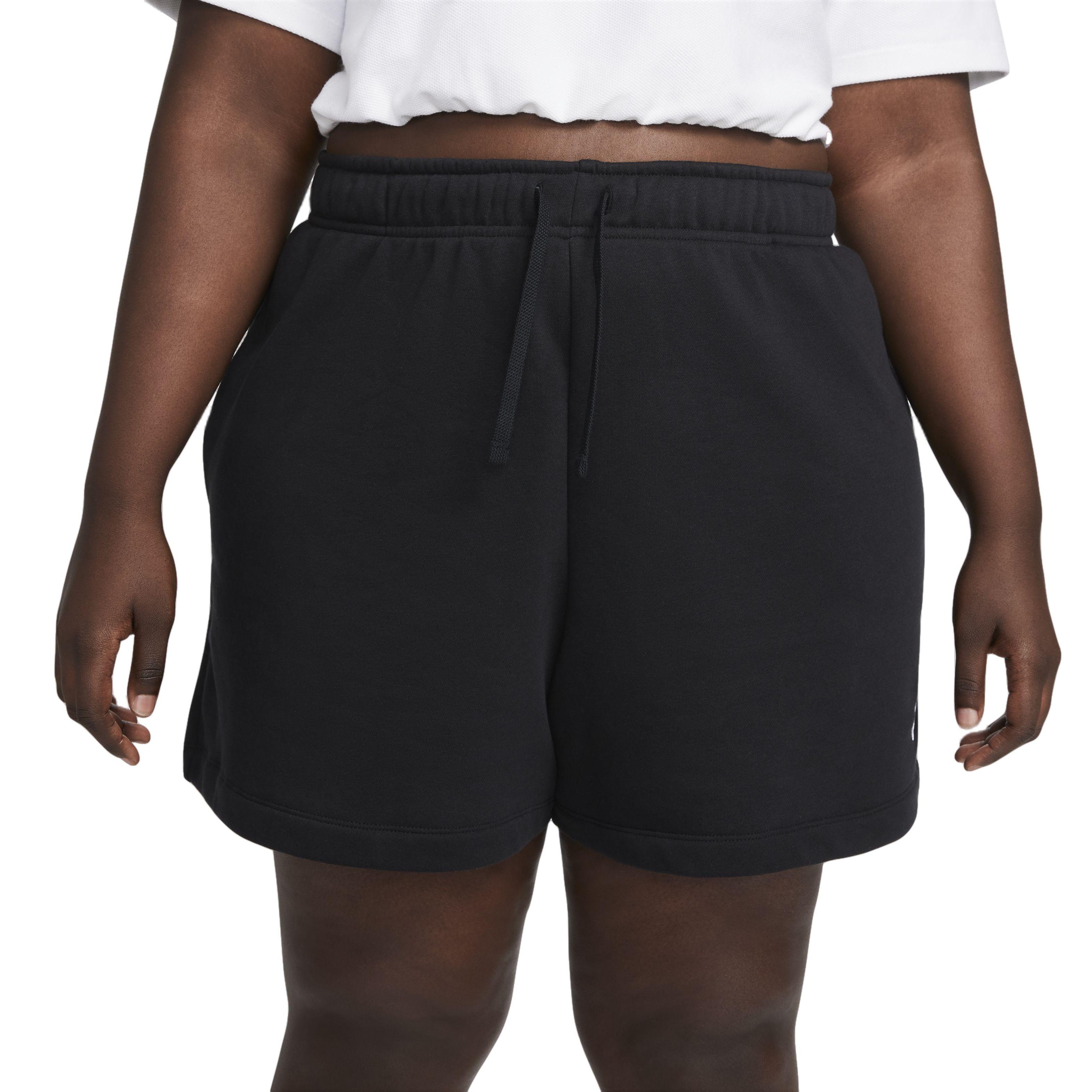 Nike Women's Sportswear Essentials Club Fleece Short-Black - BLACK Thumbnail View 2