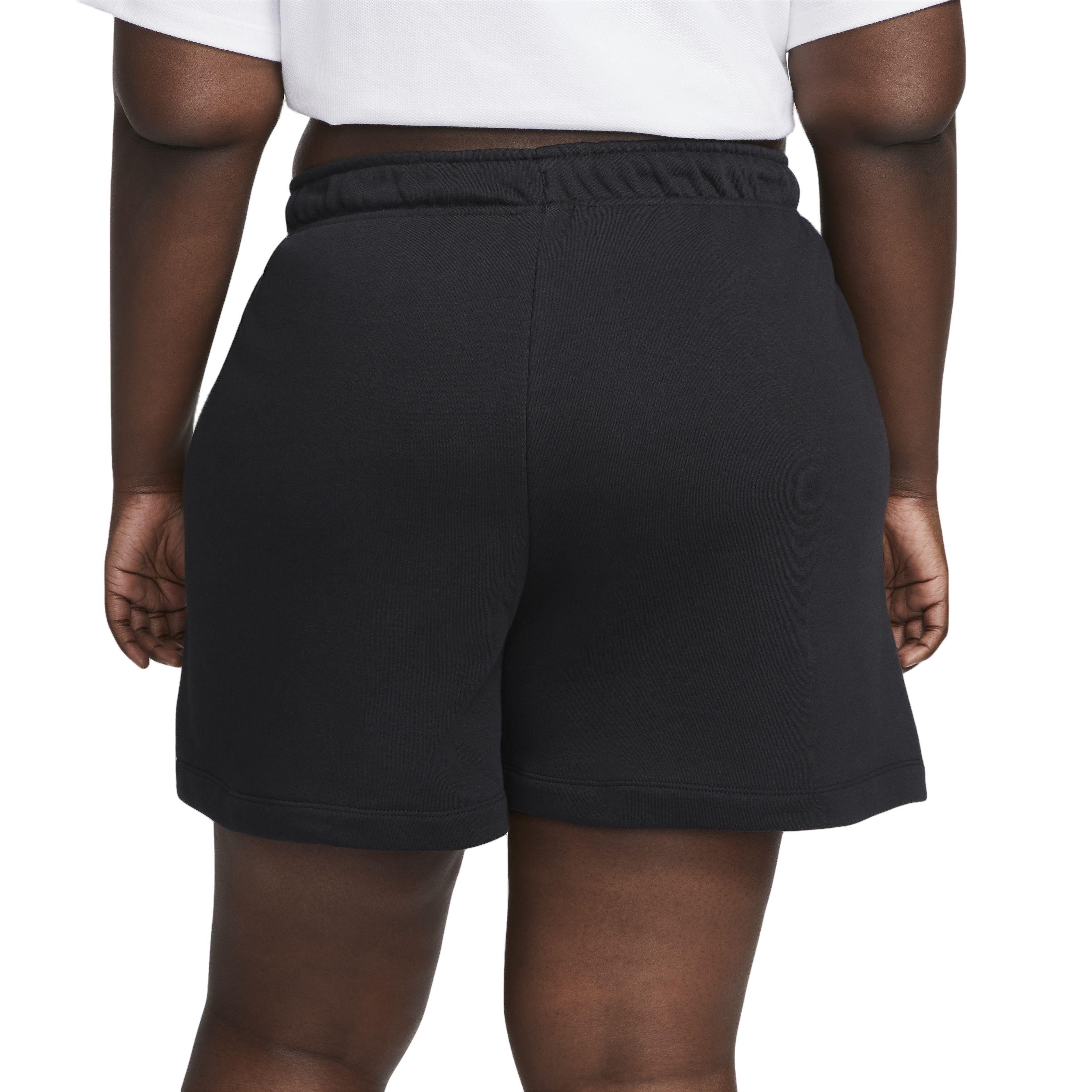 Nike Women's Sportswear Essentials Club Fleece Short-Black - BLACK Thumbnail View 3