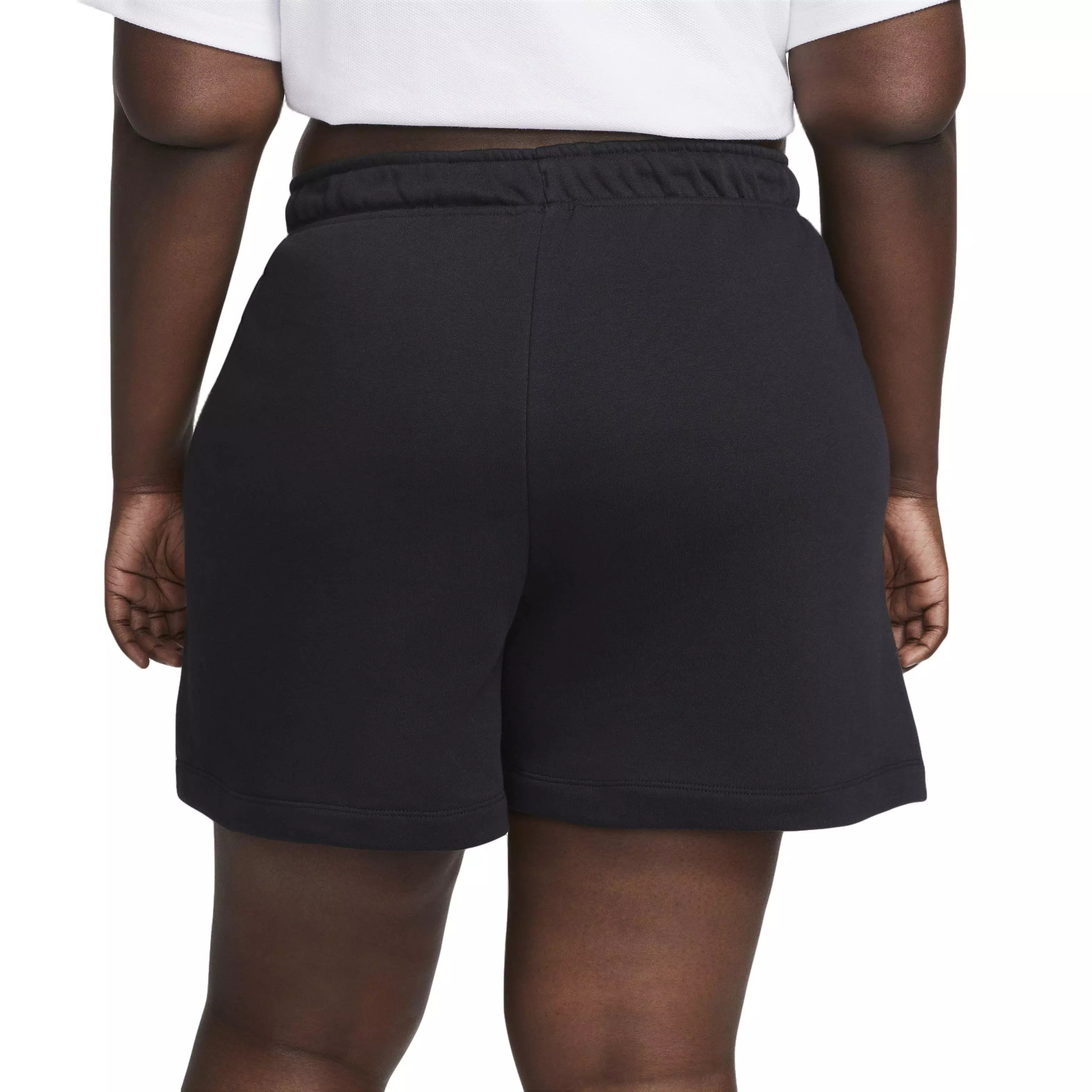 Nike Women's Sportswear Essentials Club Fleece Short-Black - BLACK