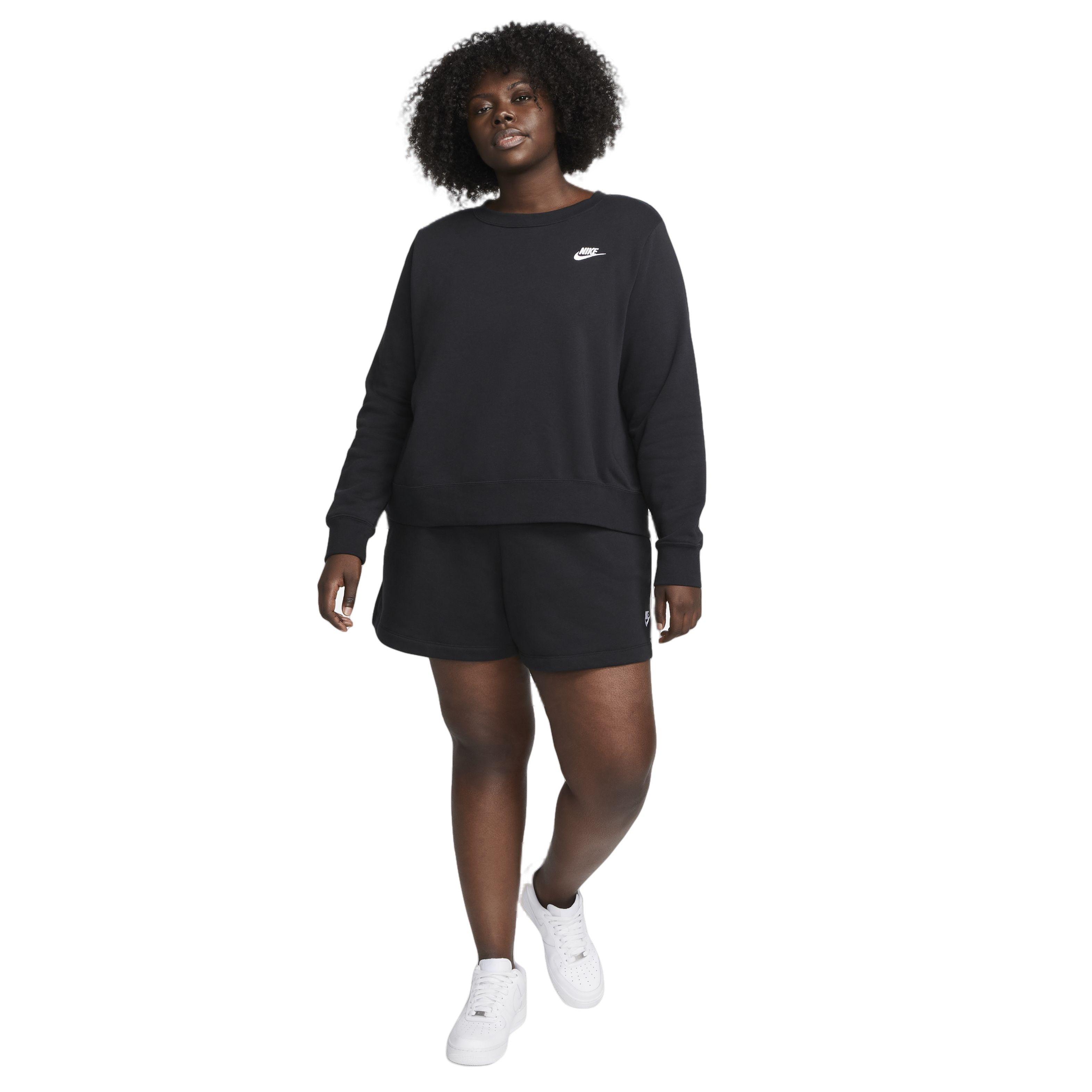Nike Women's Sportswear Essentials Club Fleece Short-Black - BLACK Thumbnail View 5