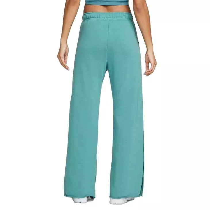 Nike Women's Everyday Women's High-Waisted Wide-Leg French Terry Pants - GREEN