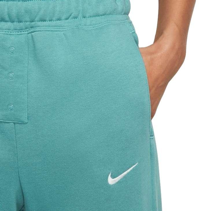 Nike Women's Everyday Women's High-Waisted Wide-Leg French Terry Pants - GREEN Thumbnail View 3