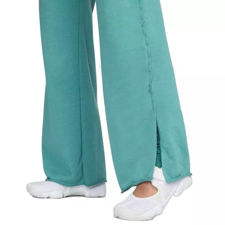 Nike Women's Everyday Women's High-Waisted Wide-Leg French Terry Pants - GREEN