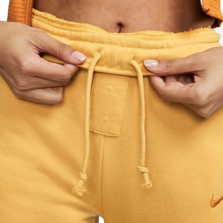 Nike Women's Everyday Women's High-Waisted Wide-Leg French Terry Pants - GOLD Thumbnail View 2