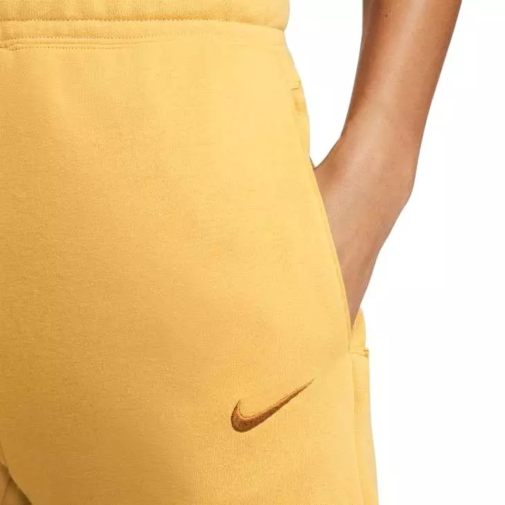 Nike Women's Everyday Women's High-Waisted Wide-Leg French Terry Pants - GOLD