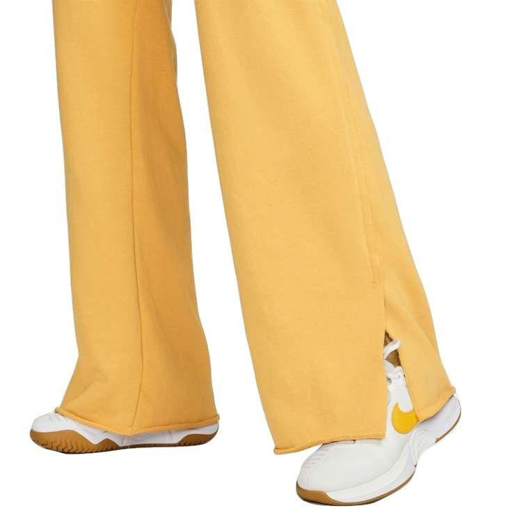 Nike wide leg discount high waisted yellow joggers