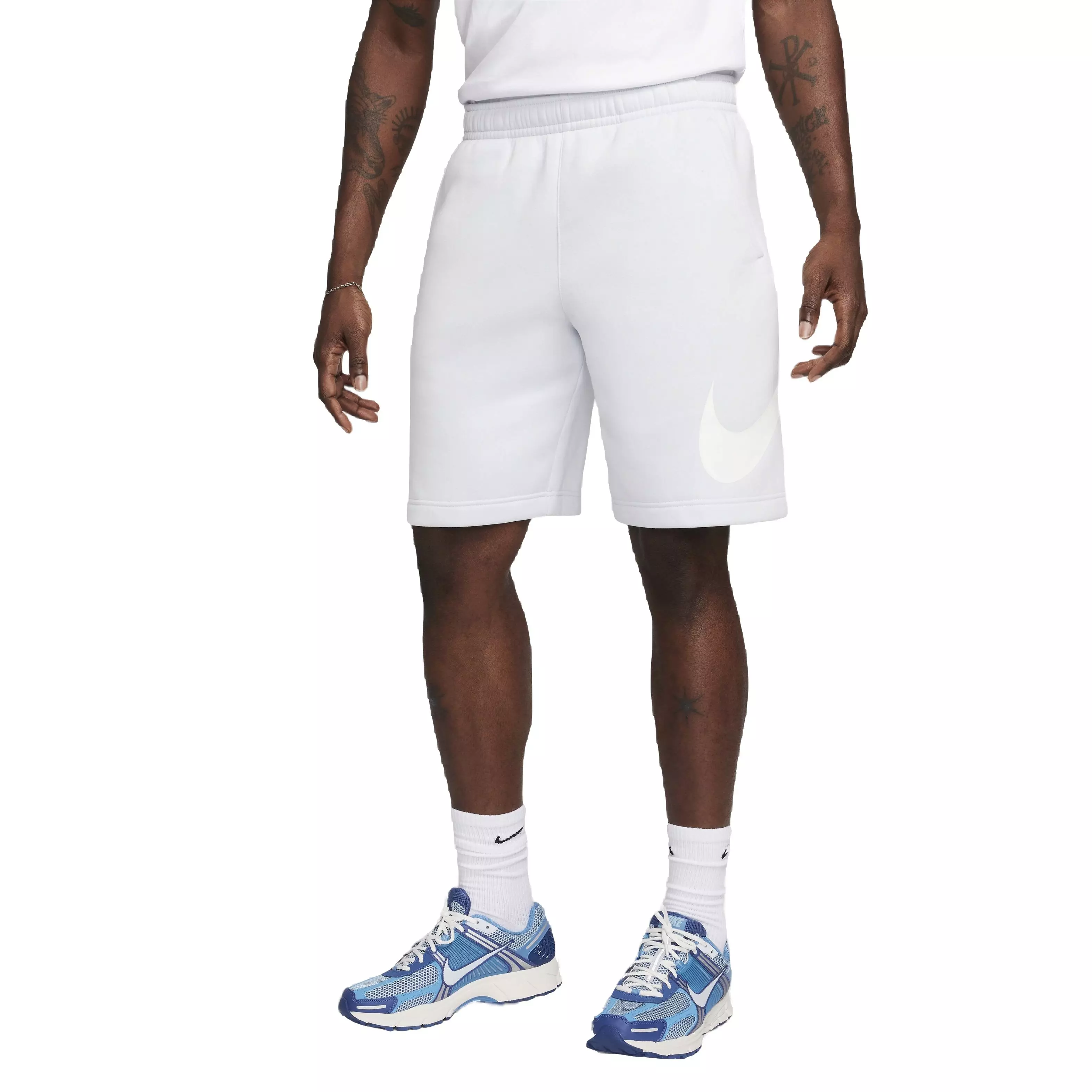 Nike Men's Sportswear Club Graphic Shorts - White - WHITE