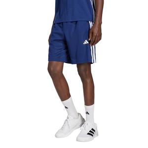 adidas Men's Workout Essentials Base 3-Stripes Pique 9" Shorts - Dark Blue/White