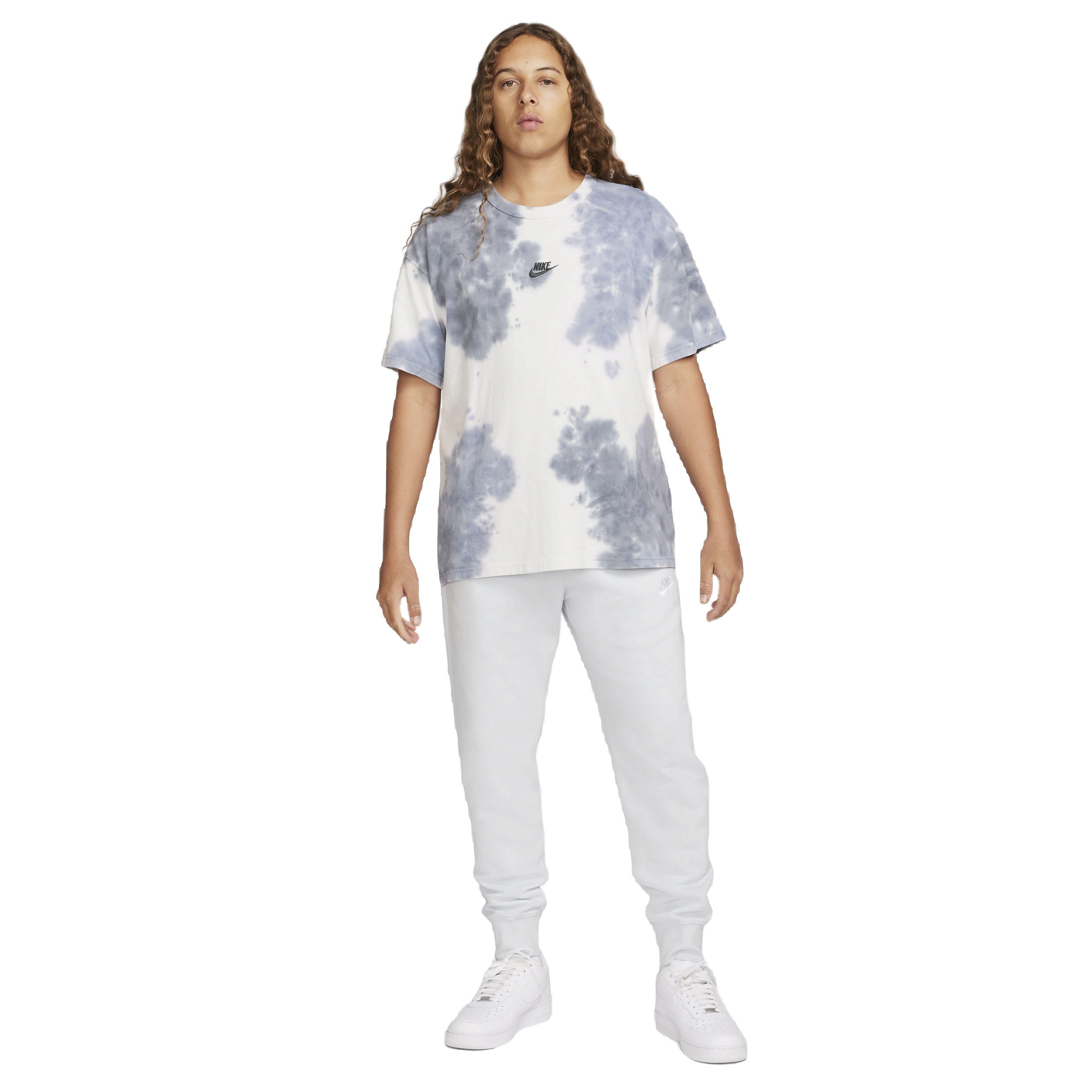 Nike Men's Sportswear Club Fleece Joggers - White - WHITE Thumbnail View 7