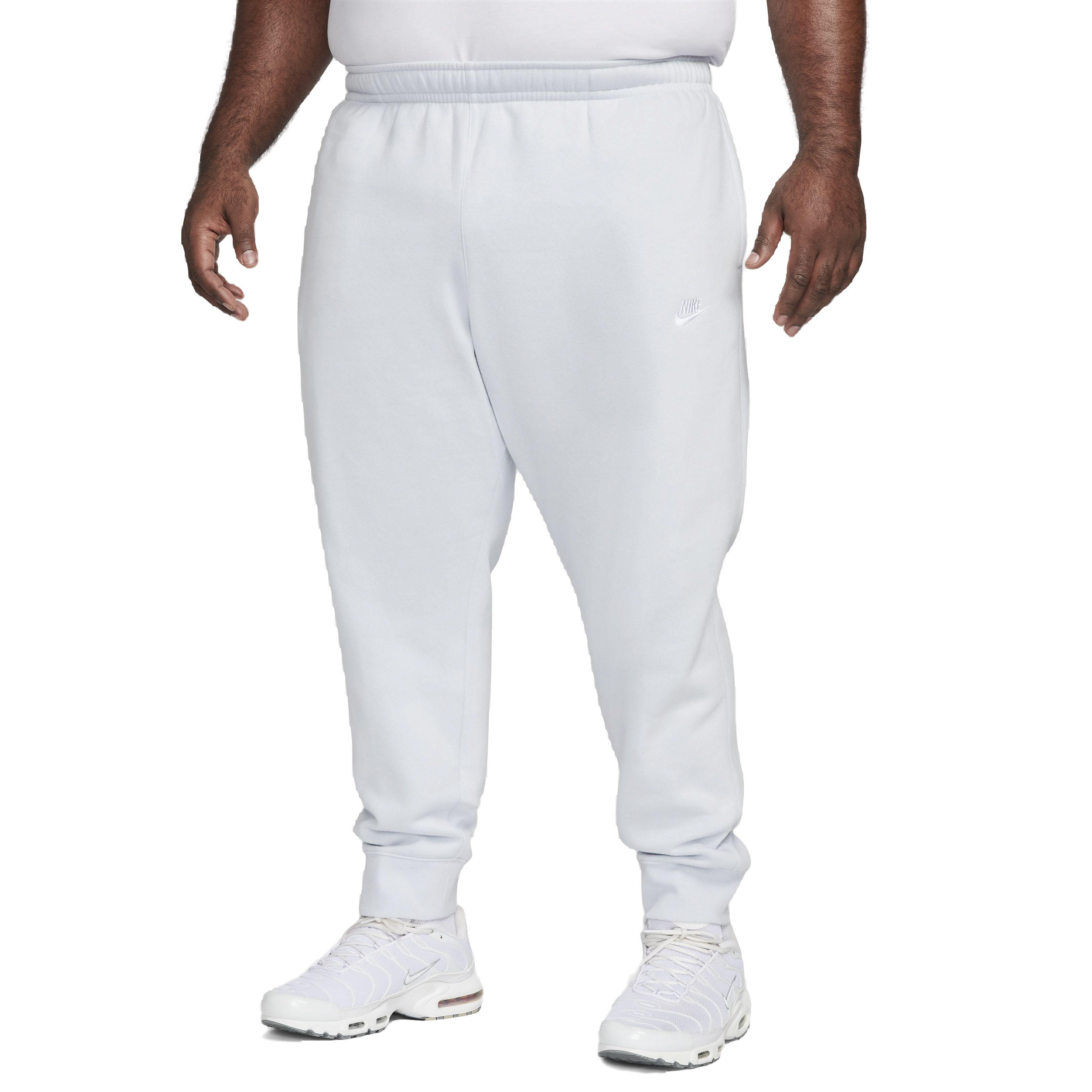 Nike Men's Sportswear Club Fleece Joggers - White - WHITE Thumbnail View 8