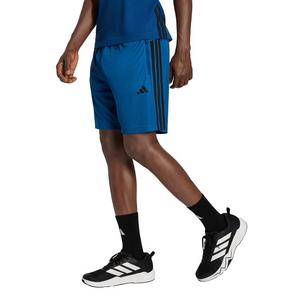 adidas Men's Workout Essentials Base 3-Stripes Pique 9" Shorts - Blue/Black