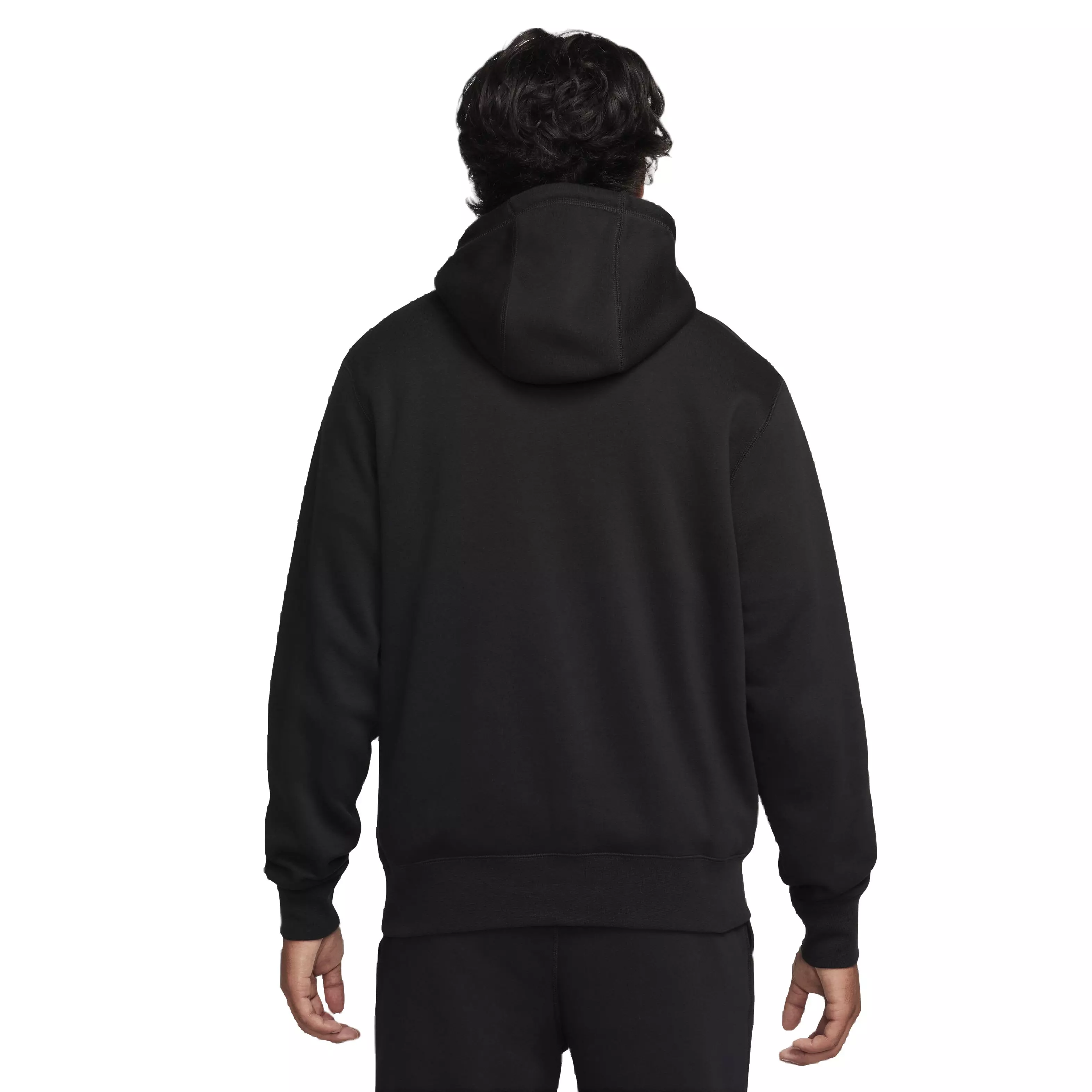Nike Men's Club Fleece Pullover Hoodie - BLACK