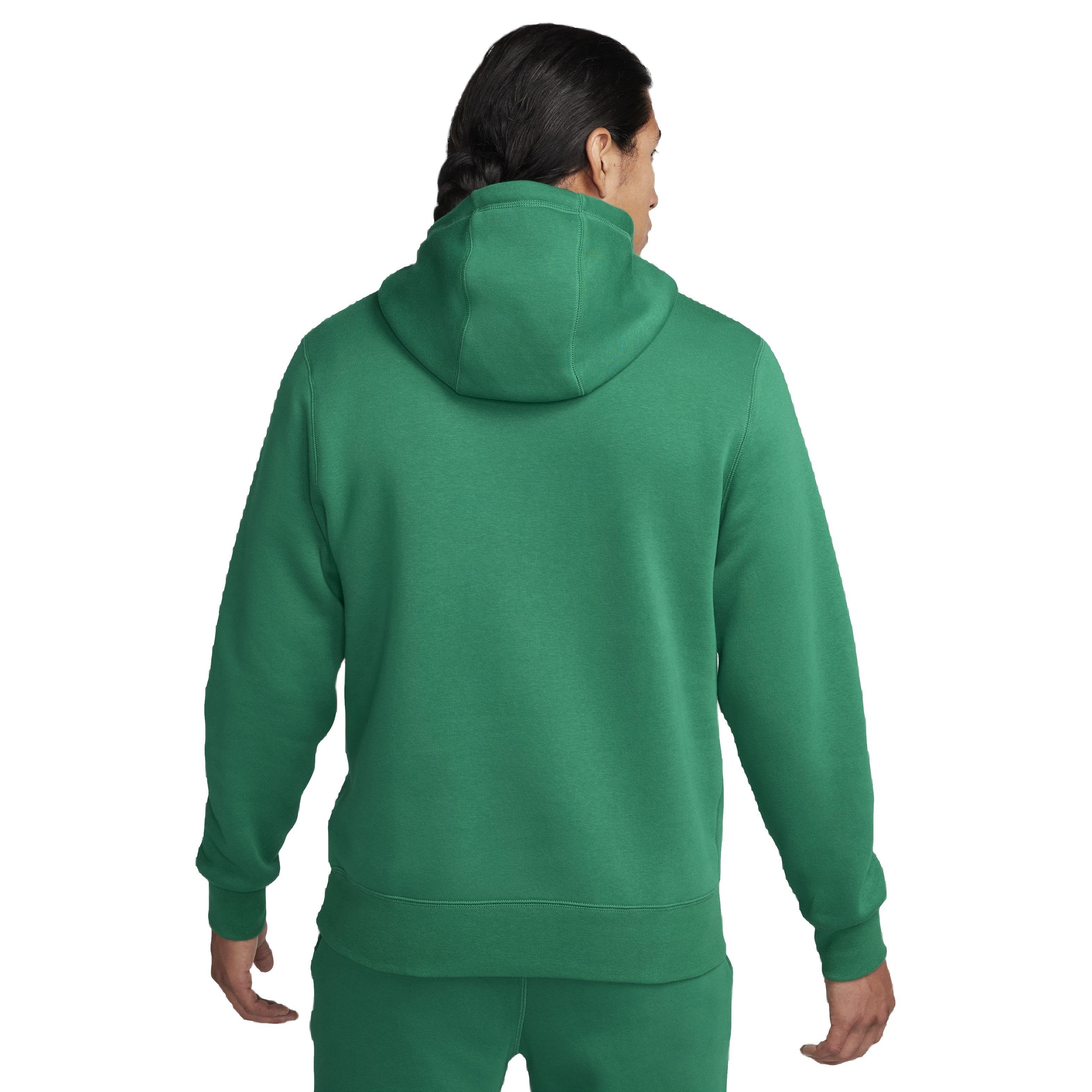 Nike Men's Club Fleece Pullover Hoodie - GREEN Thumbnail View 2