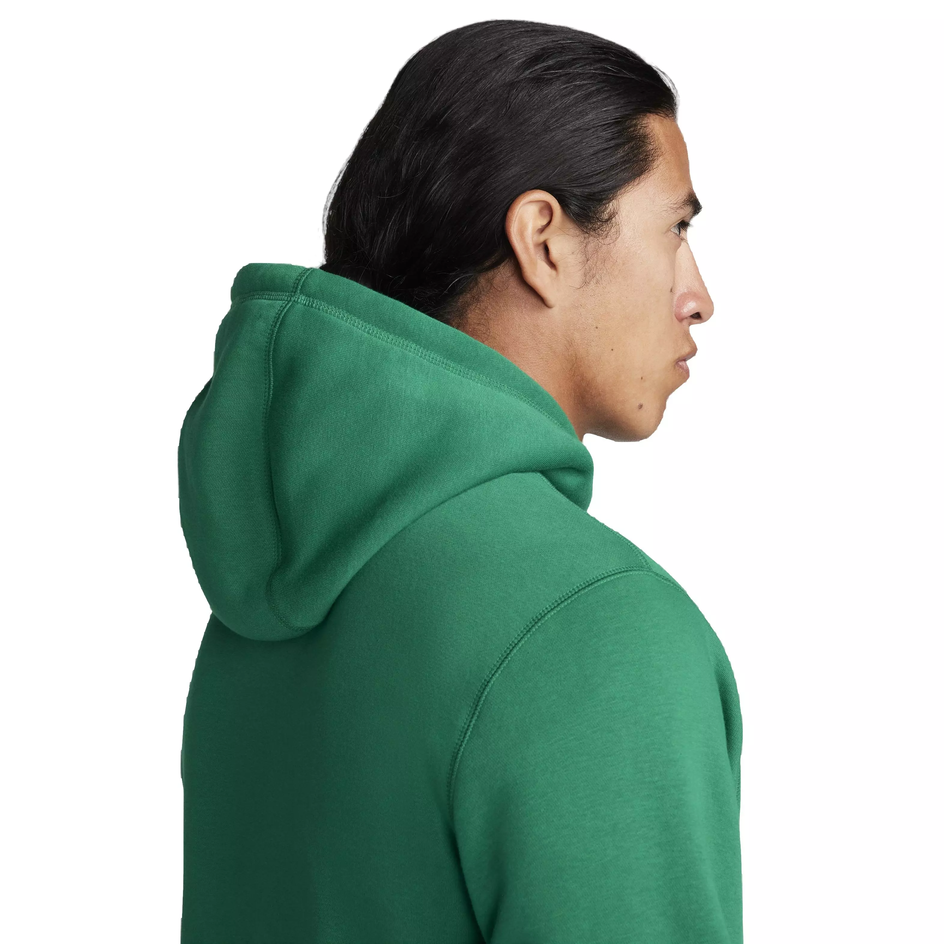 Nike Men's Club Fleece Pullover Hoodie - GREEN