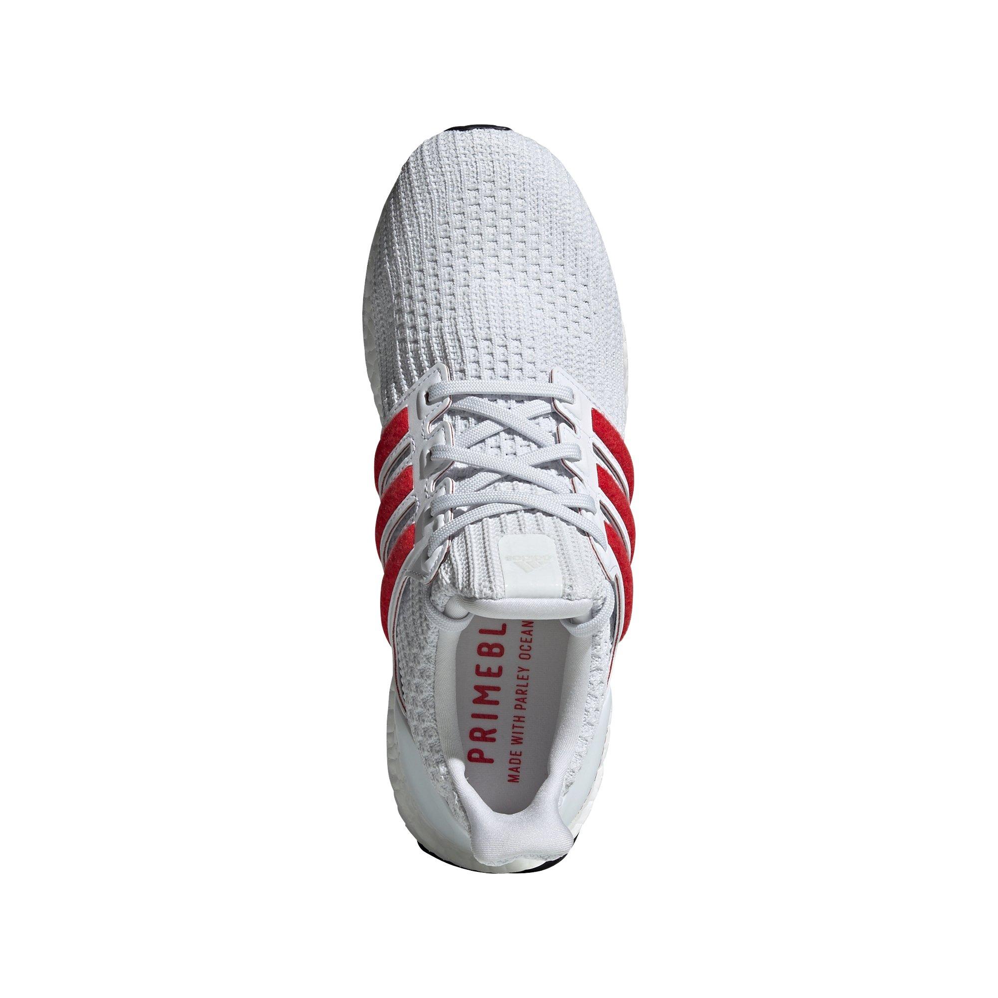 Adidas ultra boost 4. hot sale cloud white active red