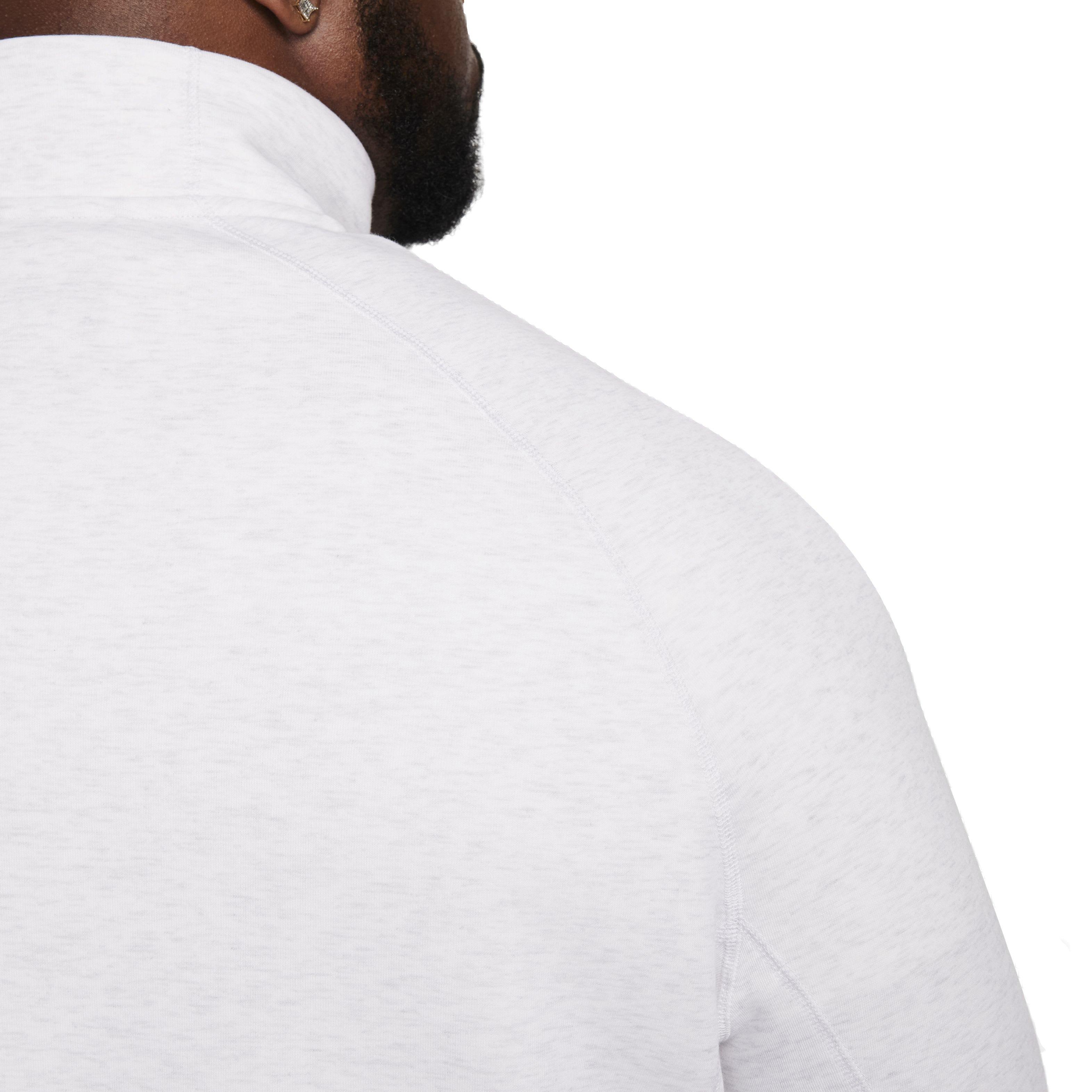 Nike Men's Sportswear Tech Fleece 1/2 Zip Sweatshirt - White - WHITE Thumbnail View 7