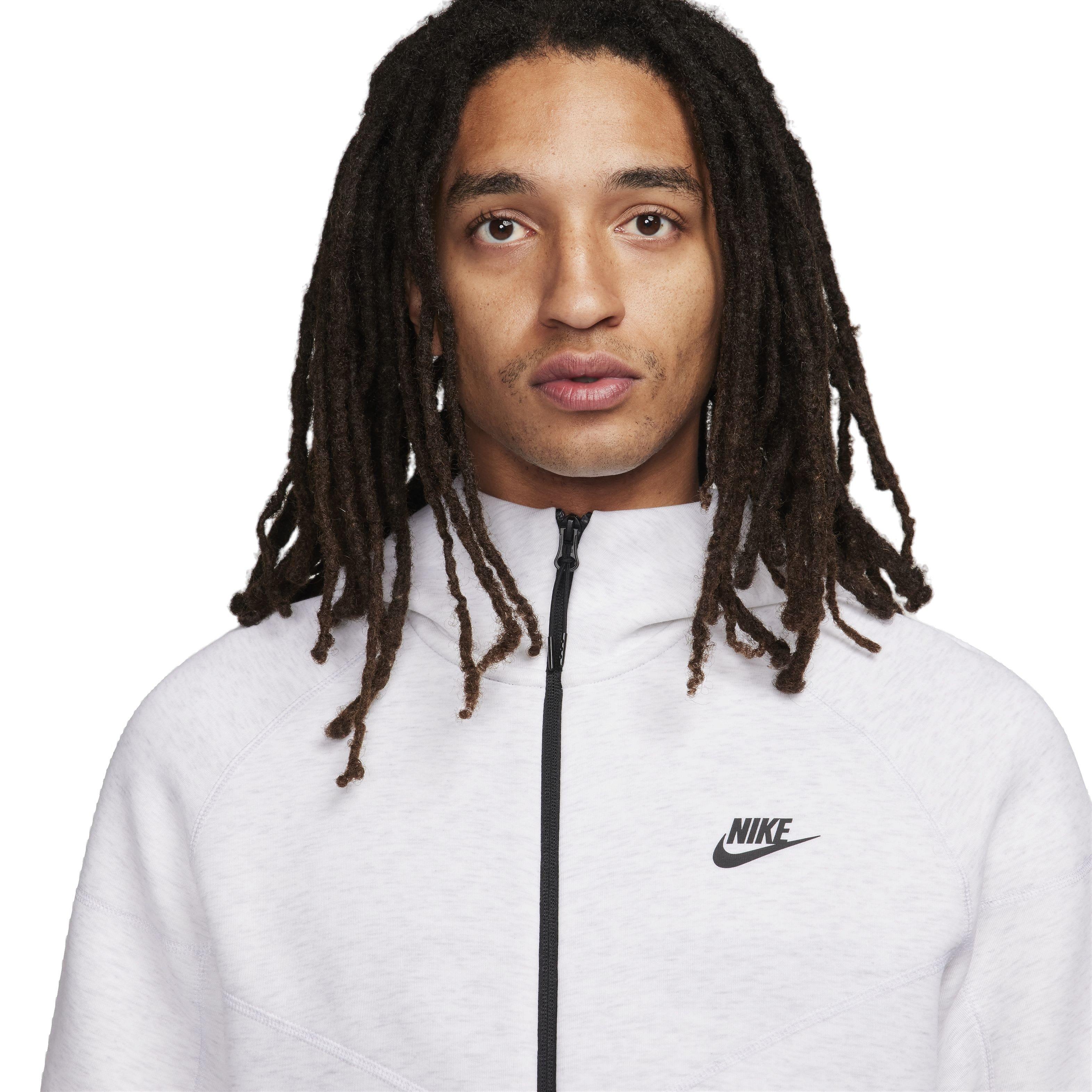 Nike Men's Sportswear Tech Fleece Windrunner Full-Zip Jacket - WHITE Thumbnail View 3