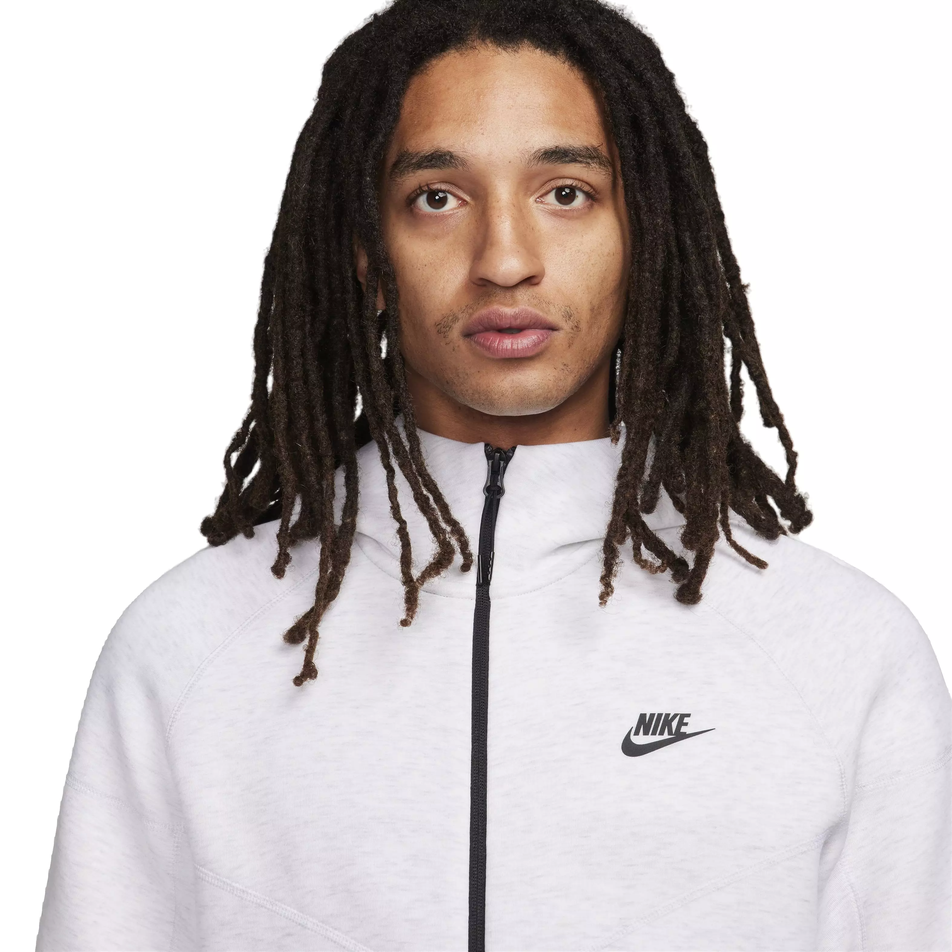 Nike Men's Sportswear Tech Fleece Windrunner Full-Zip Jacket - WHITE
