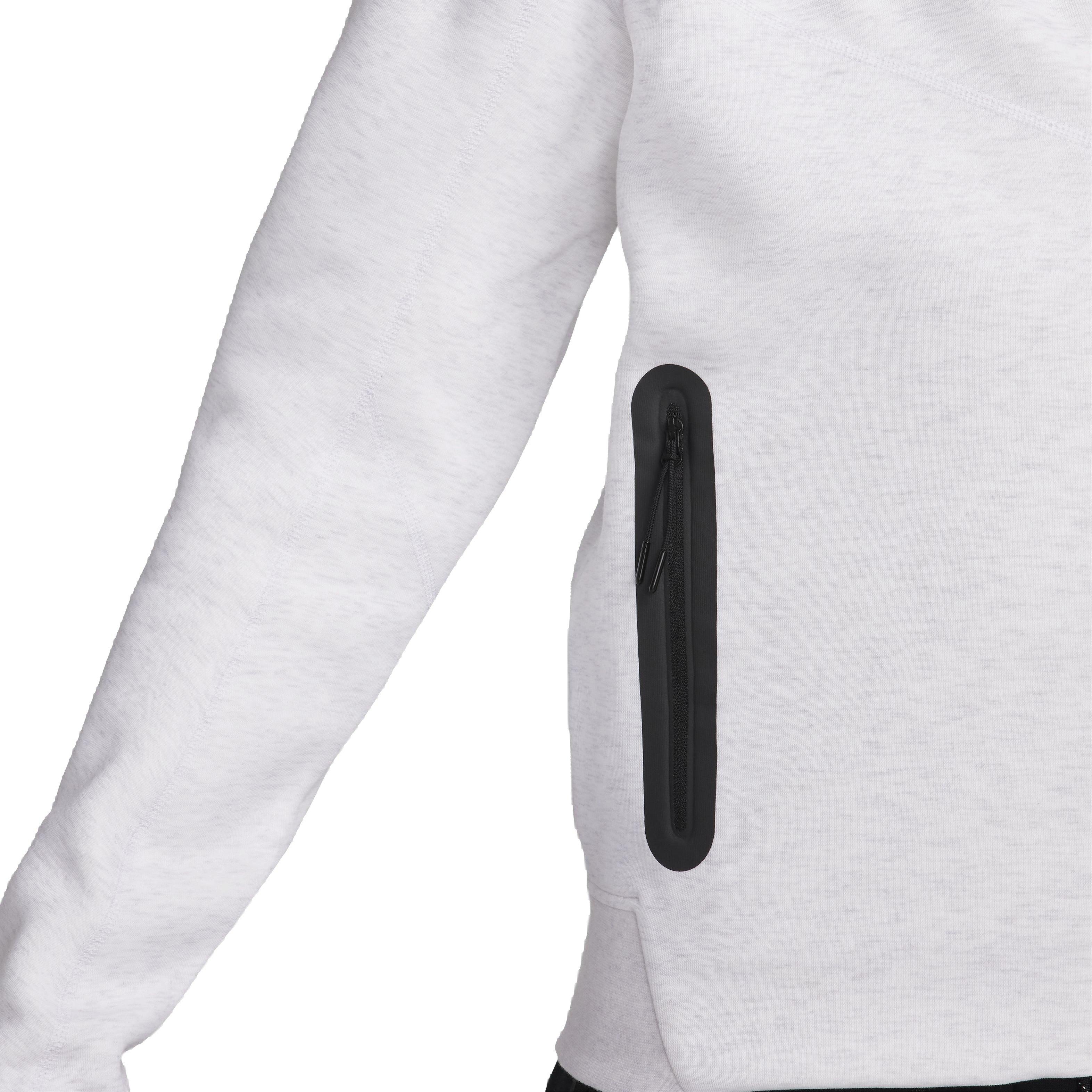 Nike Men's Sportswear Tech Fleece Windrunner Full-Zip Jacket - WHITE Thumbnail View 6