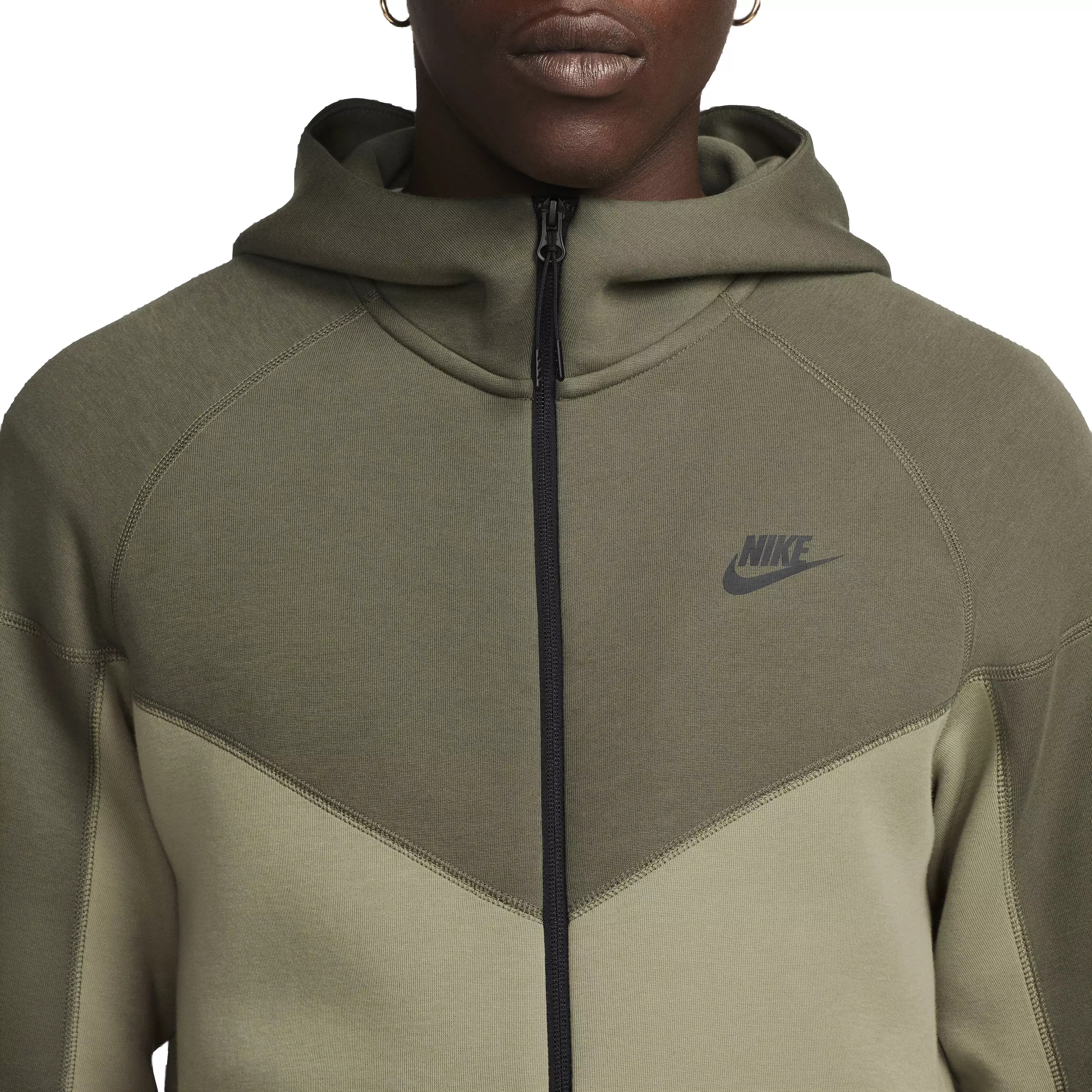 Nike Men's Sportswear Tech Fleece Windrunner Full-Zip Jacket - BROWN