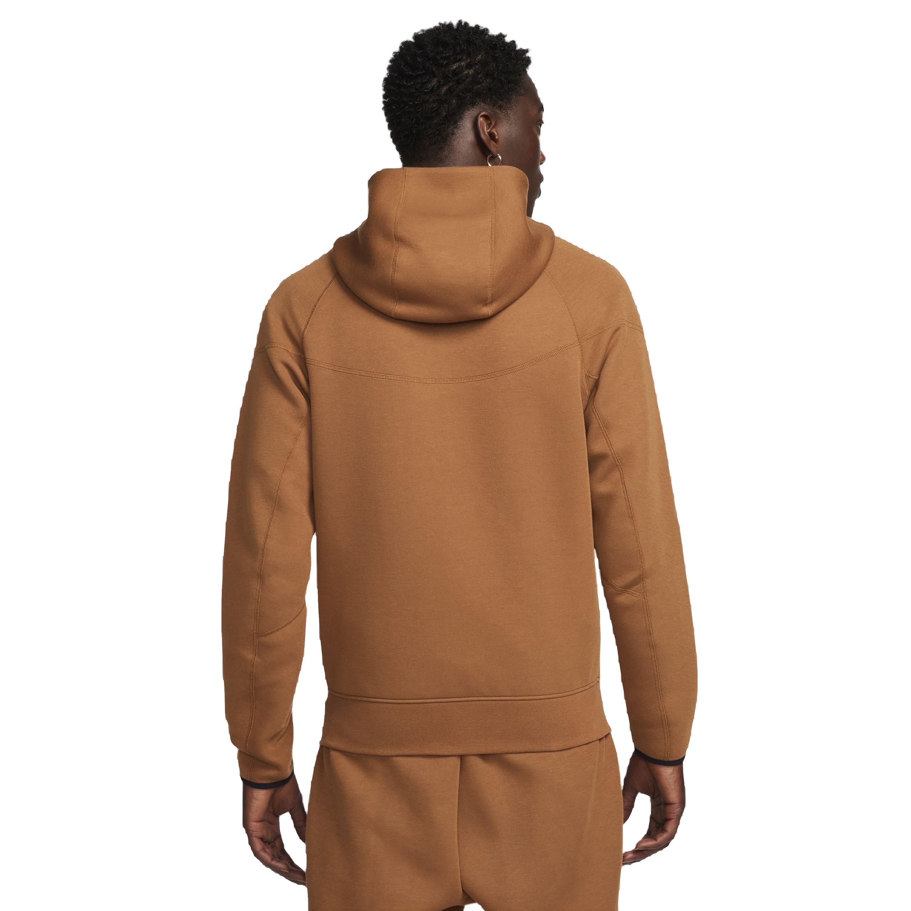 Nike Men's Sportswear Tech Fleece Windrunner Full-Zip Jacket - TAN Thumbnail View 2