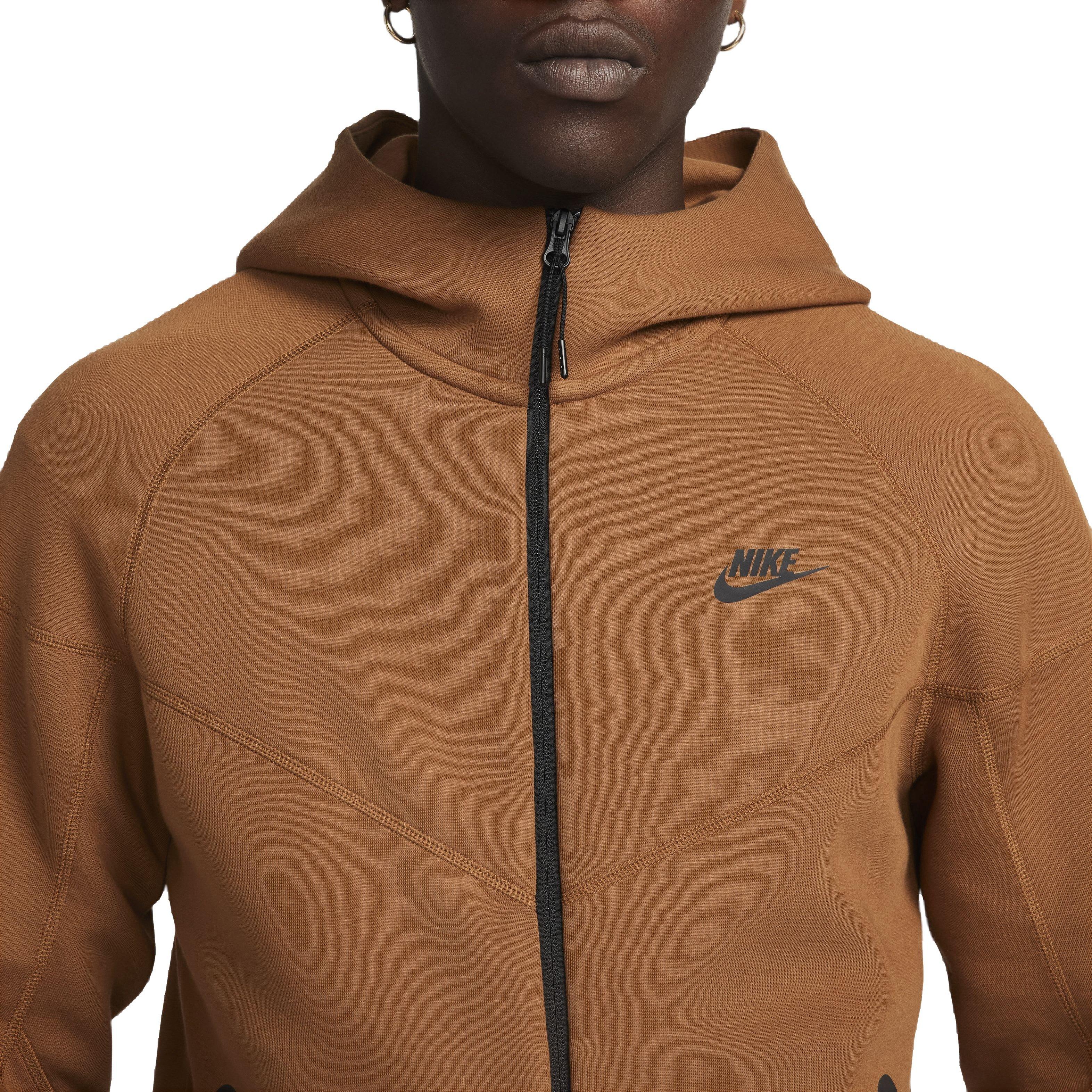 Nike Men's Sportswear Tech Fleece Windrunner Full-Zip Jacket - TAN Thumbnail View 5