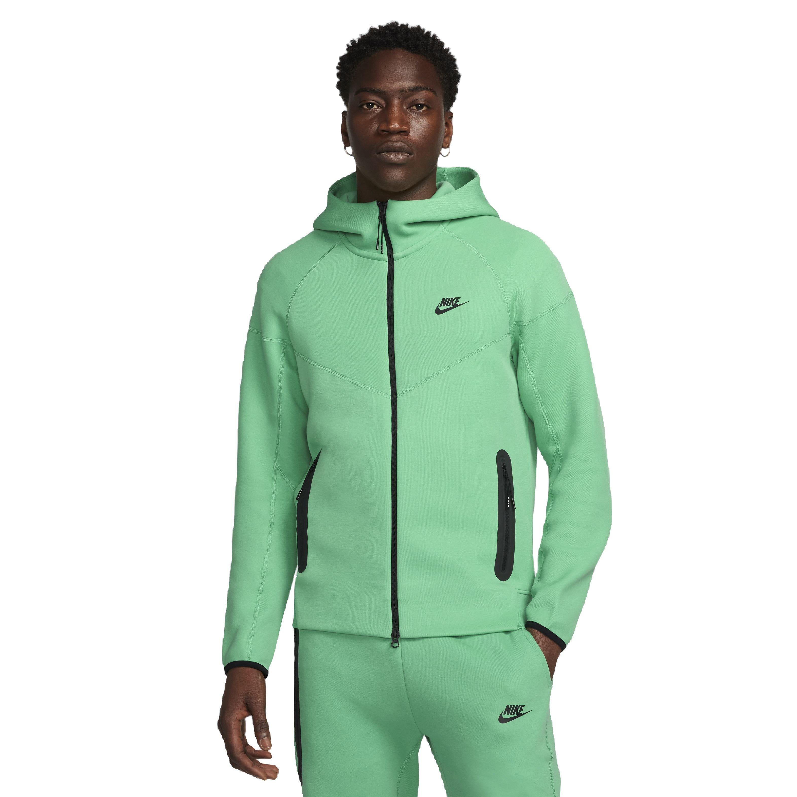 Nike Men's Sportswear Tech Fleece Windrunner Full-Zip Jacket - GREEN Thumbnail View 1